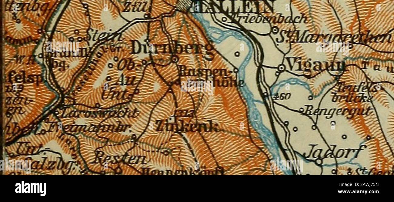 Austria-Ungheria : con escursioni a Cetinje, Belgrado e Bucarest : manuale per i viaggiatori . Gniberhn, V^f iSununcreck A Tritarbach.V Keiilstein, Foto Stock