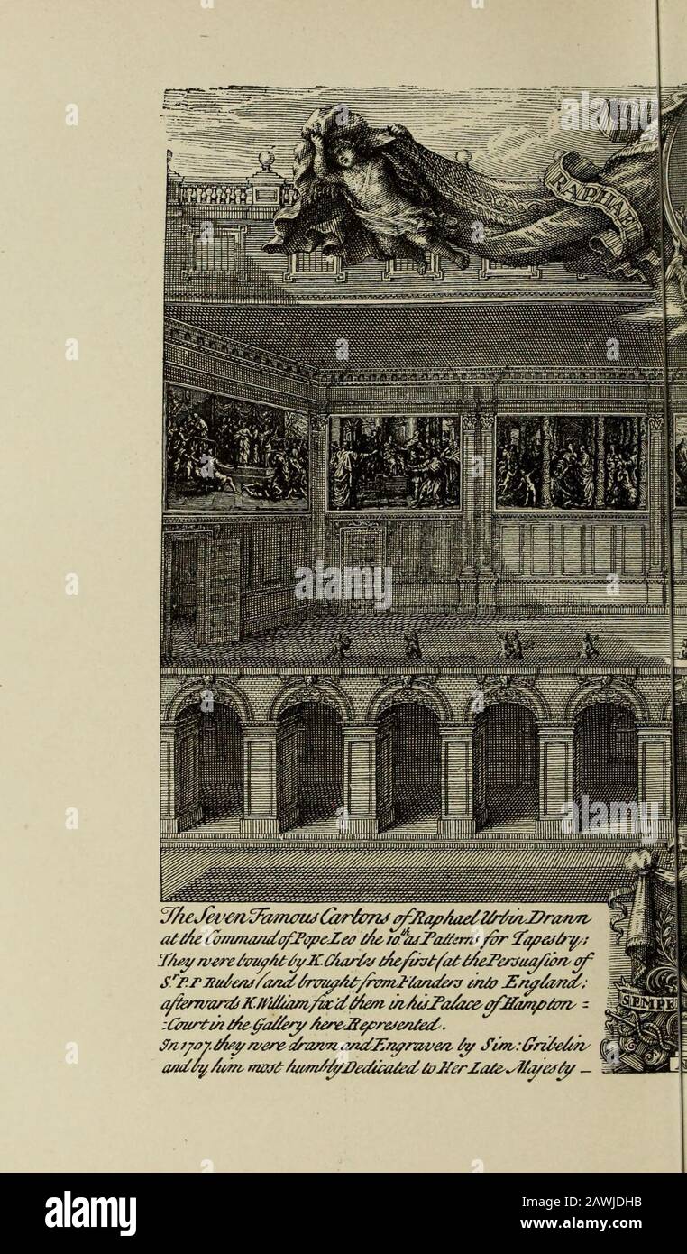 La storia di Hampton Court Palace in Tudor Times . Foto Stock
