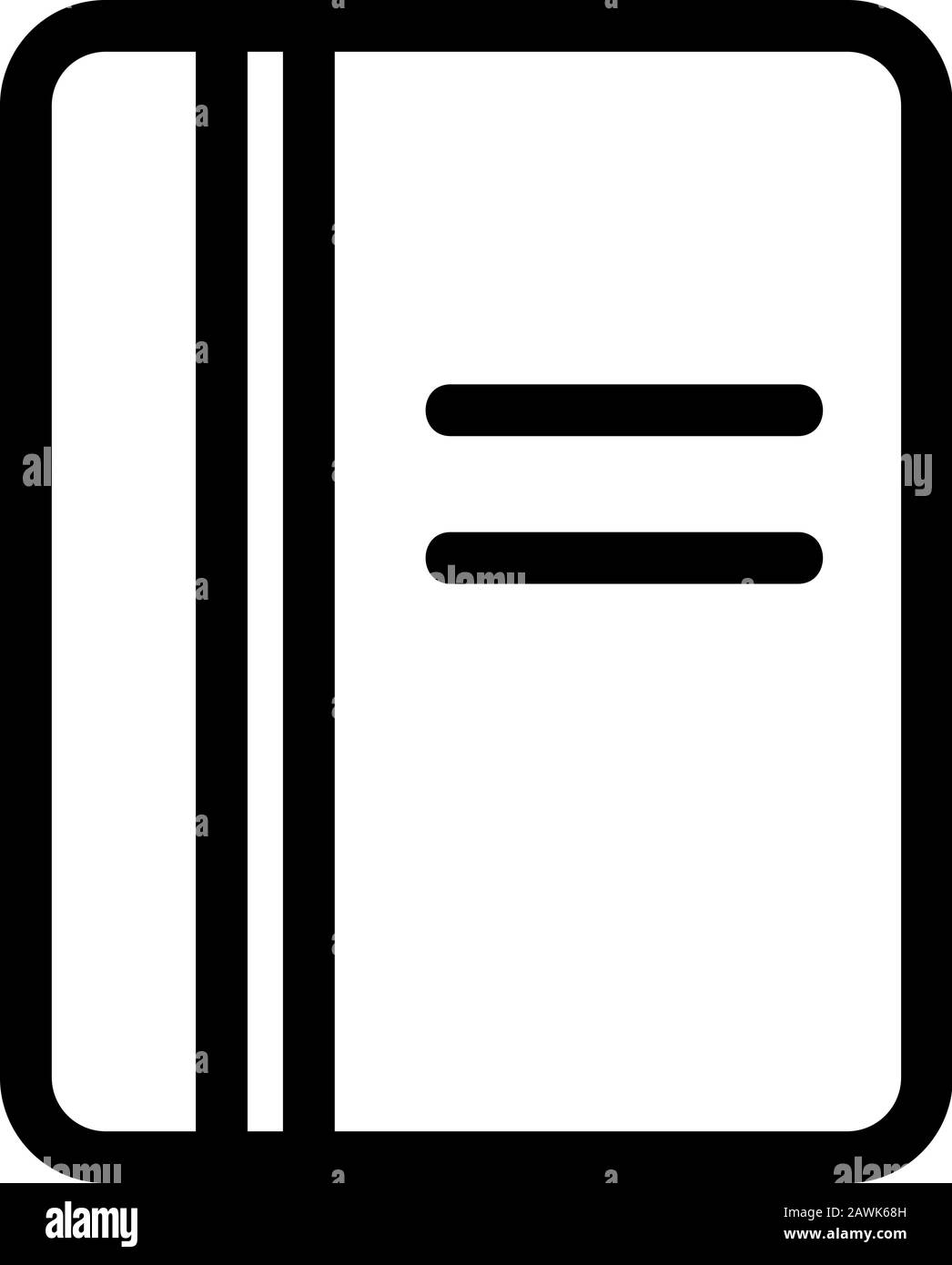 Icona di passaporto vettore. Isolate il simbolo di contorno illustrazione Illustrazione Vettoriale