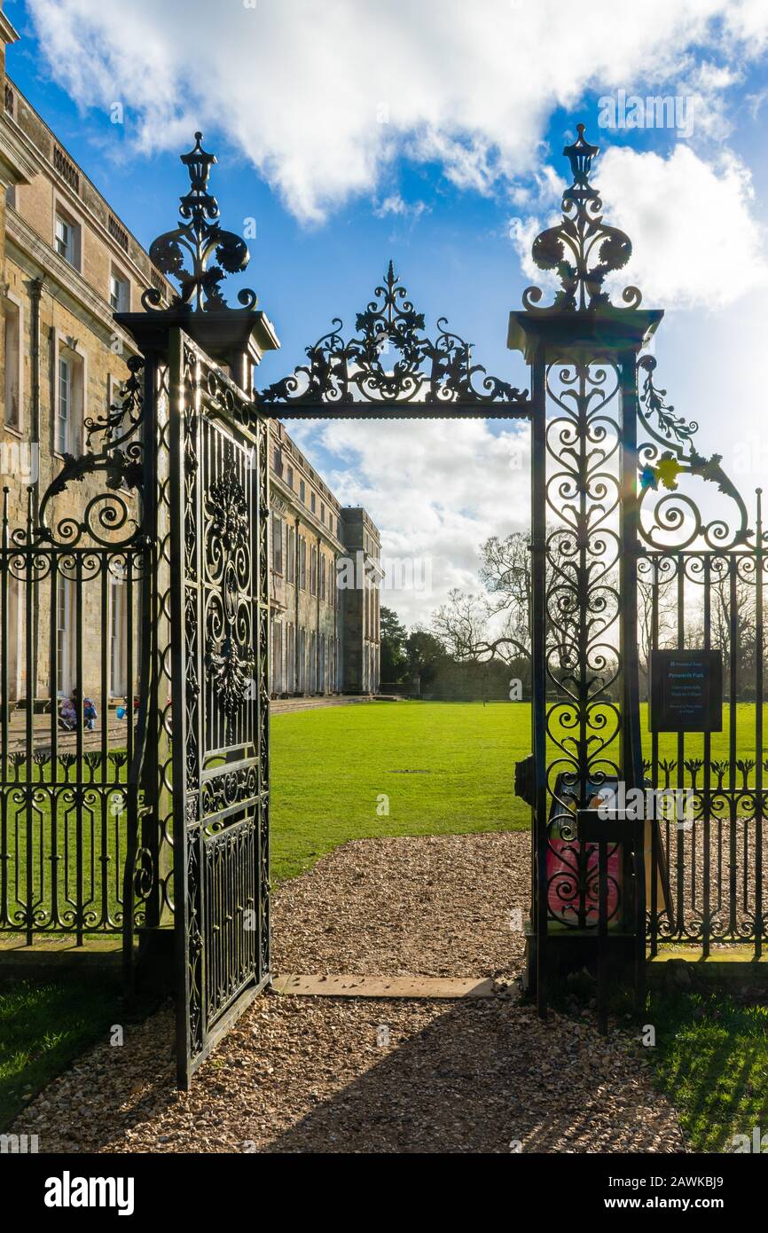 Petworth House and Park, una tenuta di campagna in West Sussex, Regno Unito Foto Stock