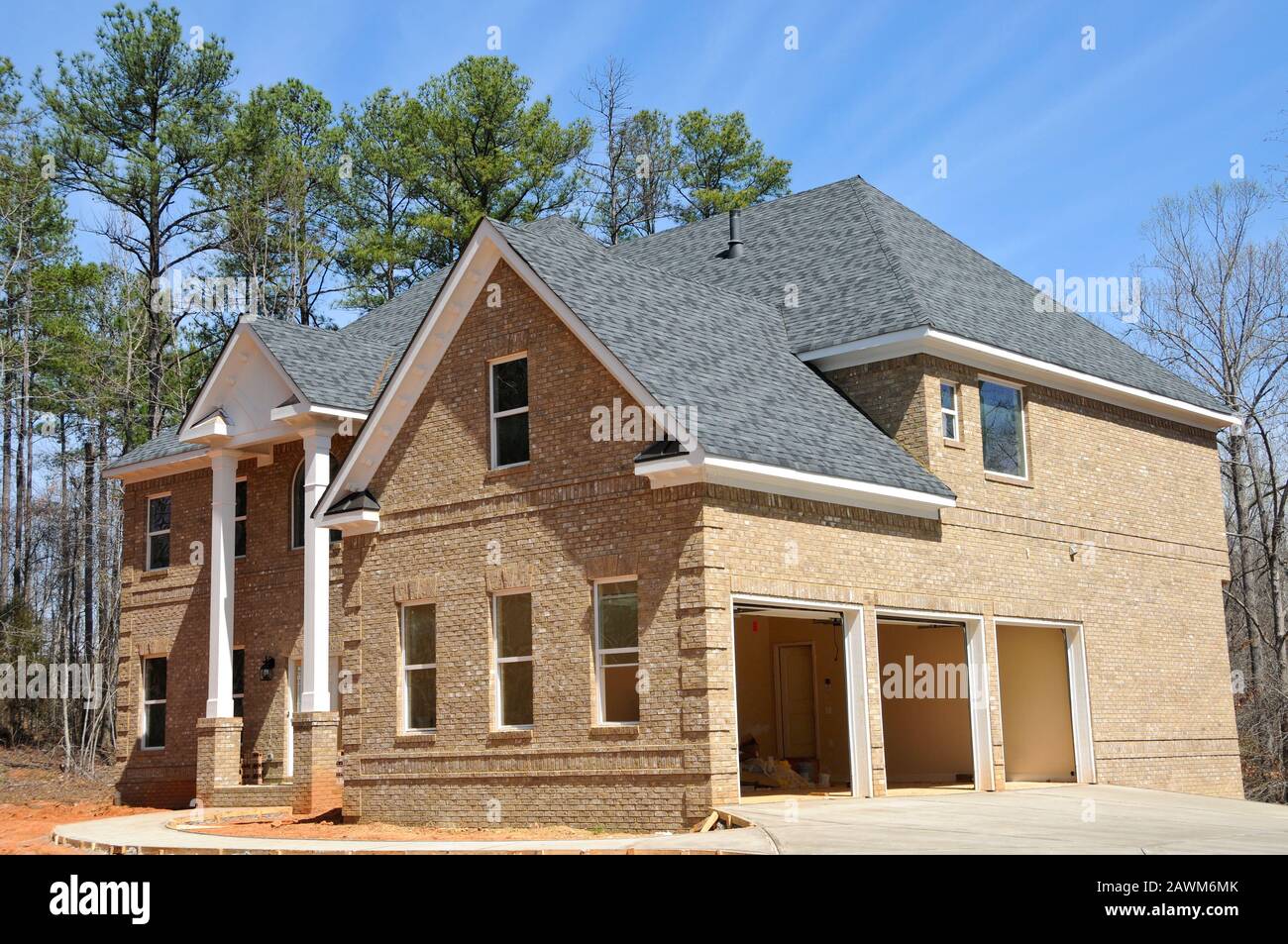 Grande Costruzione Di Una Casa A Due Piani Foto Stock