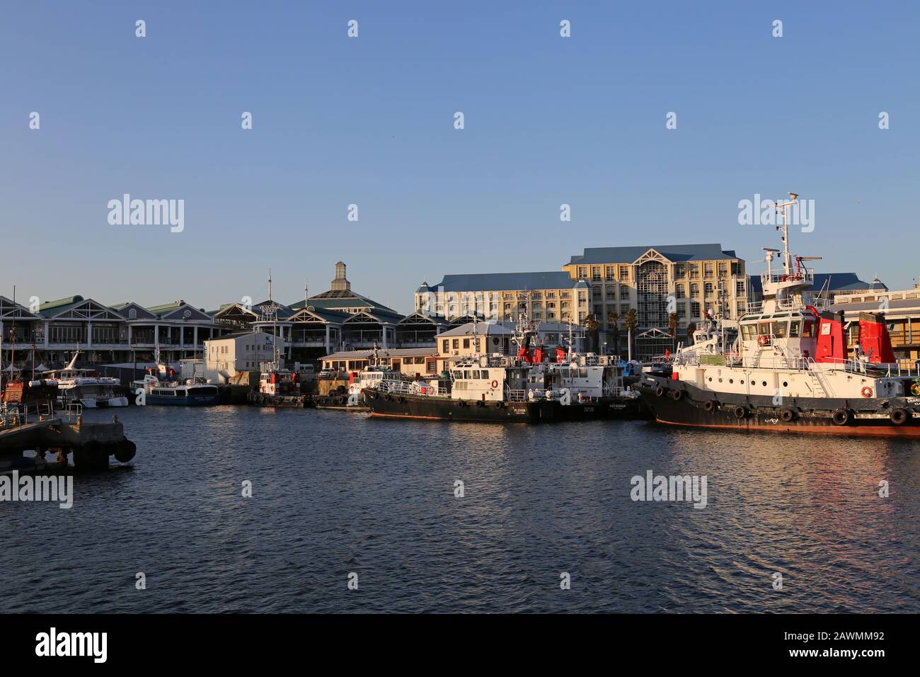 Victoria Wharf Mall E Table Bay Hotel, Victoria Basin, V&A Waterfront, Città Del Capo, Table Bay, Provincia Del Capo Occidentale, Sud Africa, Africa Foto Stock