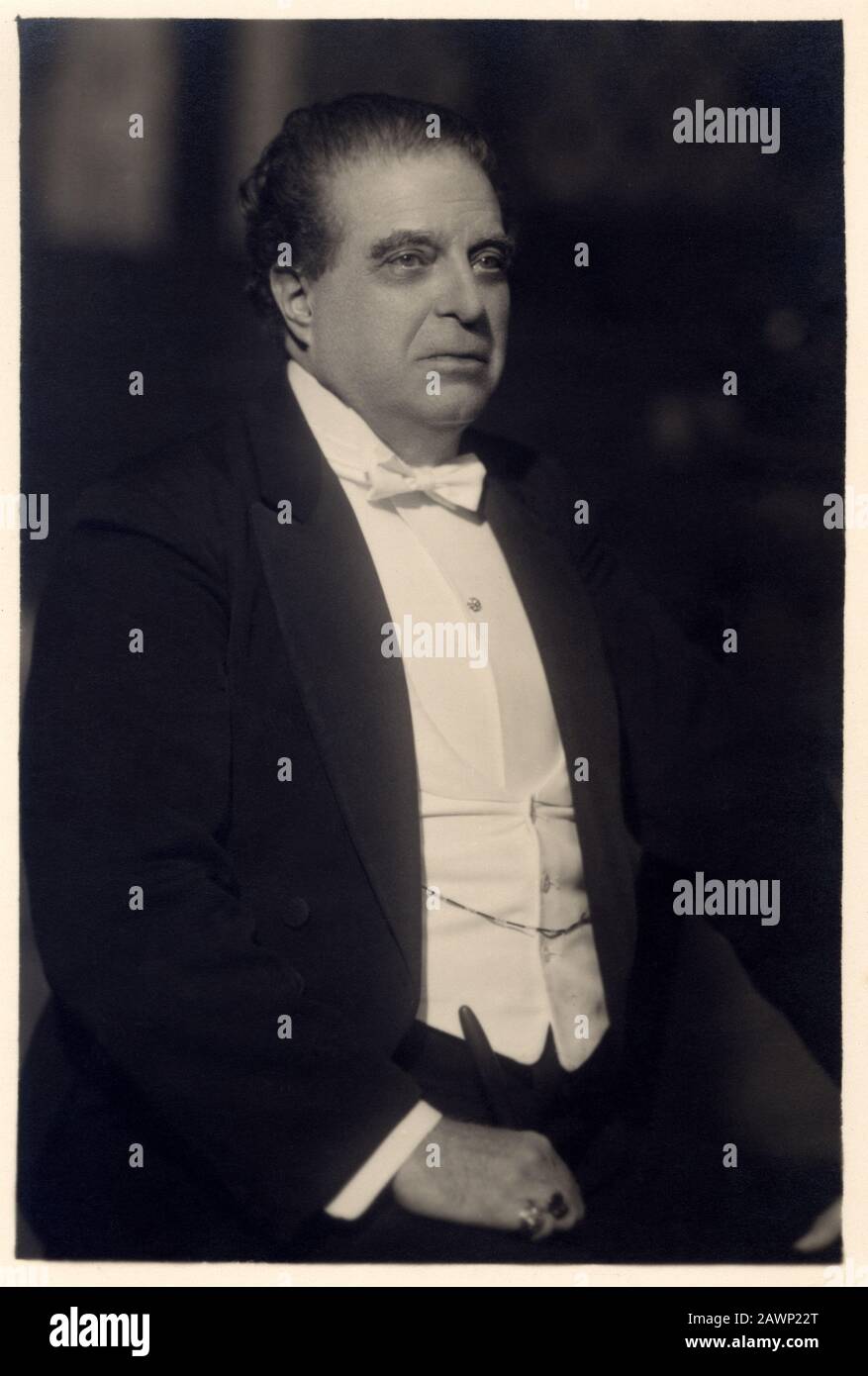 1931 ca , ITALIA : il celebre compositore di musica italiana PIETRO MASCAGNI ( 1863 - 1945 ) . - OPERA LIRICA VERISTA - COMPOSITORE - MUSICA - PORTRAIT - Foto Stock