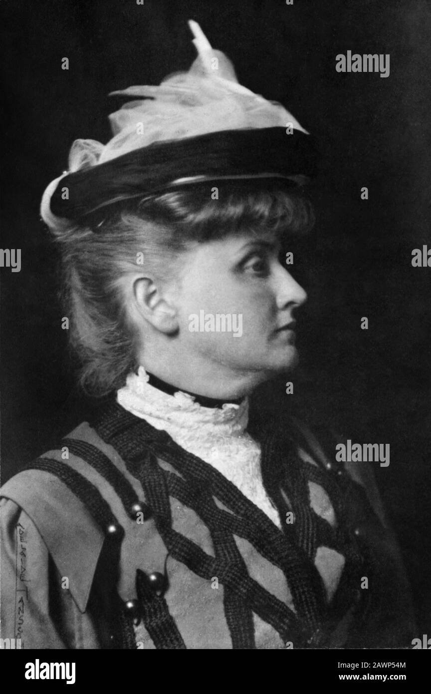 1904, California , Stati Uniti : Gertrude Franklin Horn Atherton ( 1857 – 1948 ) è stato un autore americano prominente e prolifico, molti dei cui romanzi sono basati Foto Stock