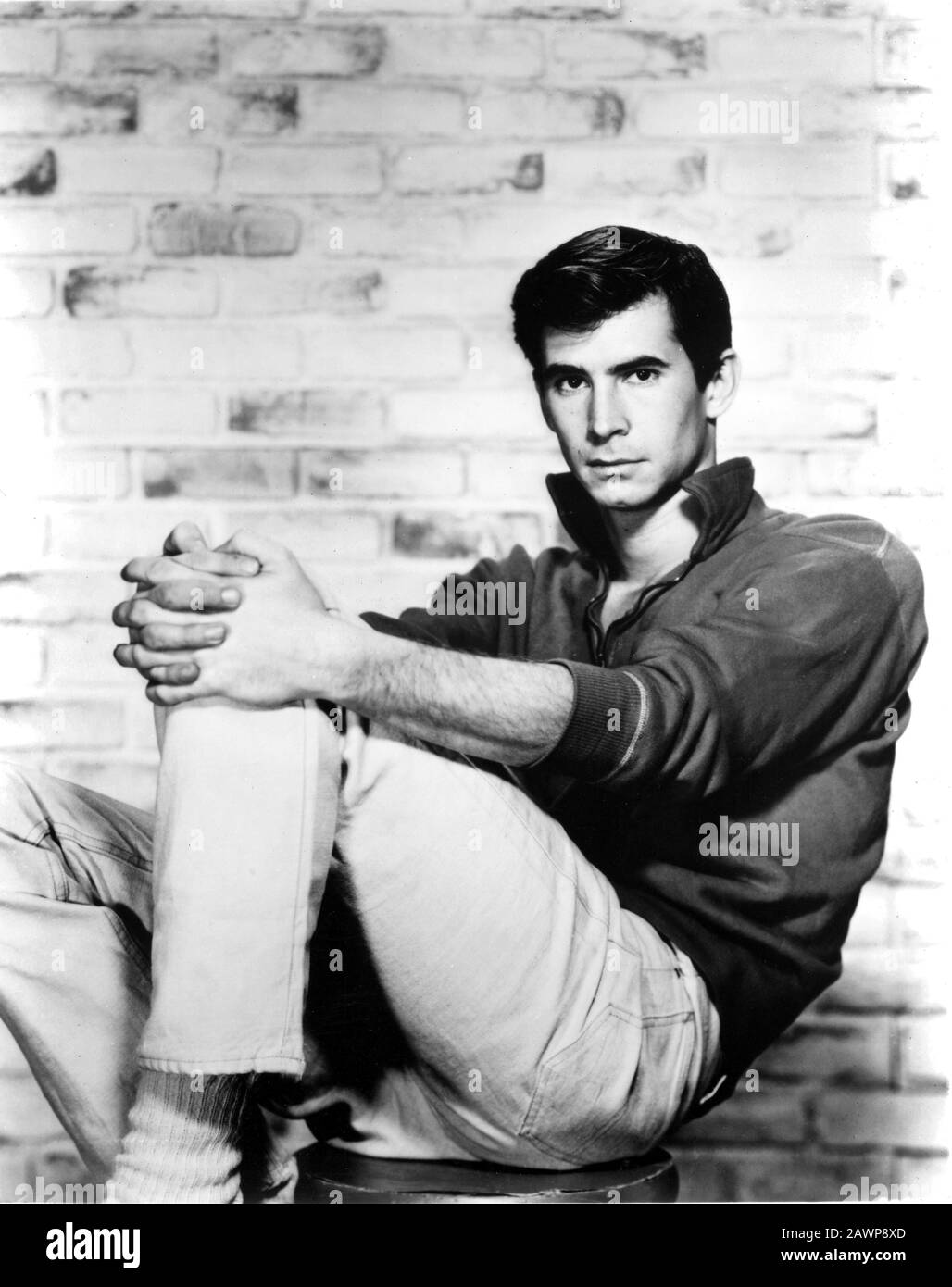 1960 , USA : L'attore ANTHONY PERKINS ( 4 aprile 1932 , New York - 12 settembre 1992 , Hollywood ) ancora al momento del film PSICO di Alfre Foto Stock