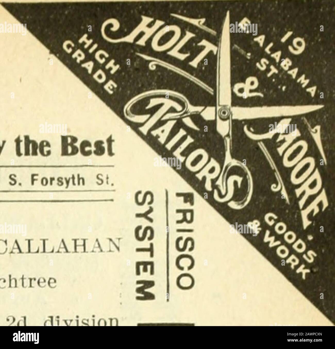 Atlanta City Directory . achtreeCALHOUN ANDREW e (Carobel), giudice City Court 2d divisione  e Tribunale penale di Atlanta, r 95 e North Ave « Arthur (c), r 328 Smith « A J, conduitor C Di Ga Ry « Chai-les (c), helper F e Block Co, R 37 Lyon« « Edward B (Sallie), r 230 Ponce de Leon avo « Edwin P, elk 013 Prudential bldg, r 31 W Baker « Frank W (c), bartndr IS!) Decatur, r 130 Courtland « Georgia Miss, r 371 W Peachtree « Heuiy, caldaia maker, bds 13f&gt; Jones ave « Irene Miss, r 190 Elliott « James C (Emma), caposquadra Miller & Karwisch. R 4r,:, e Fair « John W (ci. Cartonger, r 204 Gilmer « J F, c. Foto Stock