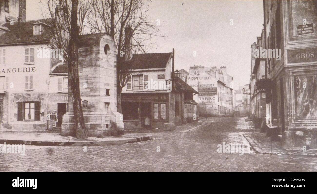 Fontaine Poliveau Vers 1865 Charles Marville. Foto Stock
