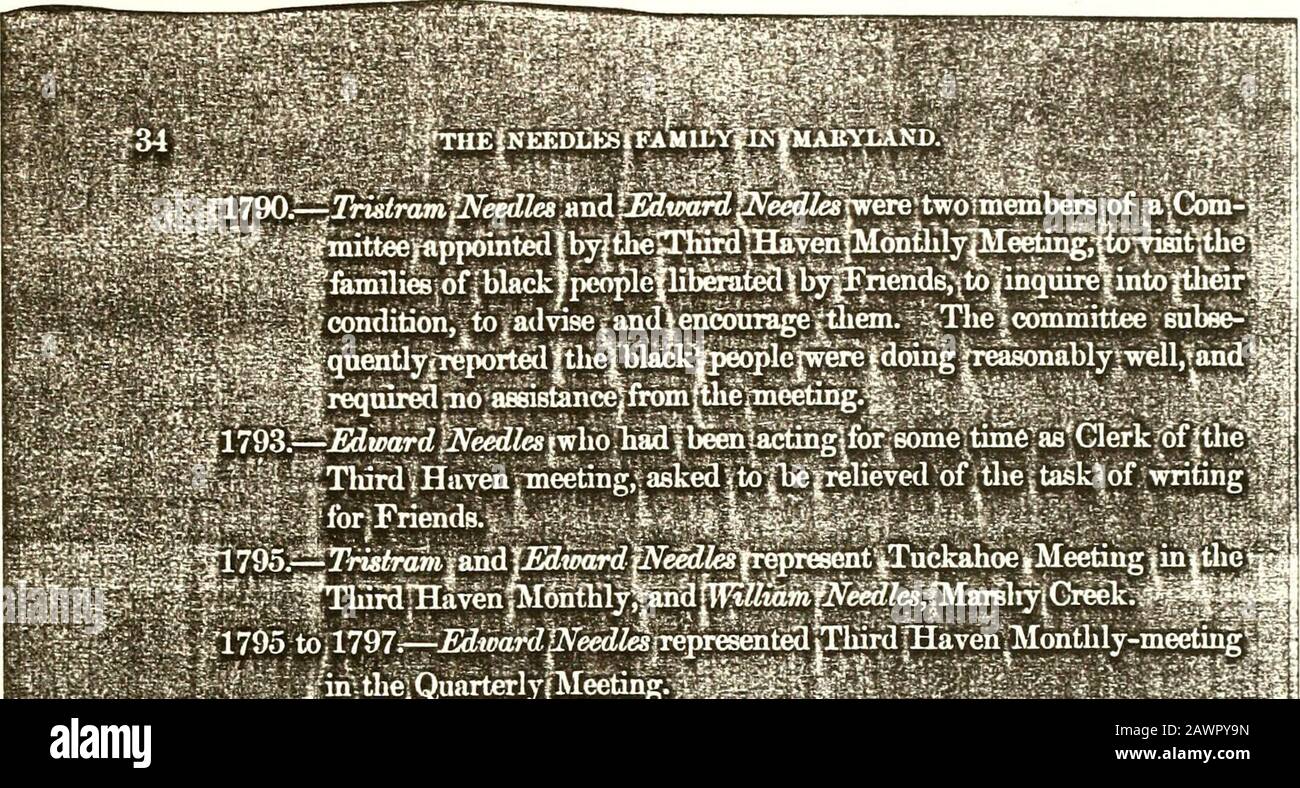 Record delle famiglie Man, Needles (Nedels) e Hambleton...1495-1876 . 1795 &U796&W7 N.^3^ ??:? ?;.;-:: Trimestrale.- ^-.,.-:--^ ^--s^^^-- ;^;,V- :-i ?:;?.• ^-S ?i.-: Foto Stock