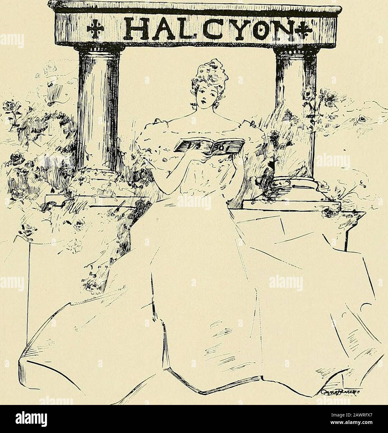 Halcyon . SWARTHMORE COLLEGE. (Edificio principale.) l'Halcyon, 1901 PUBBLICATO DALLA CLASSE JUNIOR. DI... SWARTHMORE COLLEGE I900 VOLUME XVI FRANKLIN PRINTING COMPANY 514-620 LUDLOW STREET PHILADELPHIA. Foto Stock