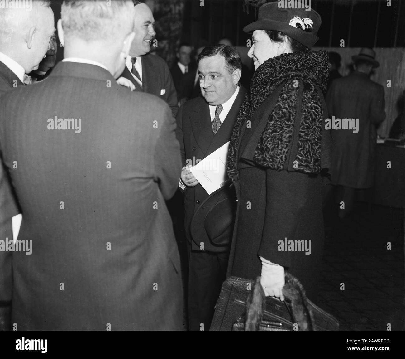 1934 , WASHINGTON , USA : il Sindaco degli Stati Uniti di New York City FIORELLO LA GUARDIA ( 1882 - 1947 ) . Foto di Harris & Ewing - POLITICA - POLITI Foto Stock