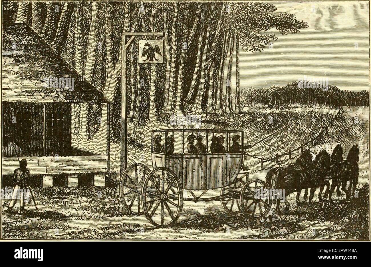 Home scuola di storia americana; abbracciando la crescita e i risultati del nostro paese dai primi giorni di scoperta e di insediamento al presente anno ricco di eventi .. la libertà religiosa era consentita ovunque. Le leggi erano incredibilmente severe e non sarebbero mai state sottoposte a questi tempi. Per illustrare : un guardiano a Hartford rana; una campana everv ornnio: Come VITA DOMESTICA DEI COLONI. 87 avviso a tutti gli adulti di alzarsi dai loro letti. Il Massachusetts aveva quattordici diciassette reati contro la Virginia che erano punibili con la morte. Alcune delle punizioni del theminor erano uniche. Se una donna divenne un com Foto Stock