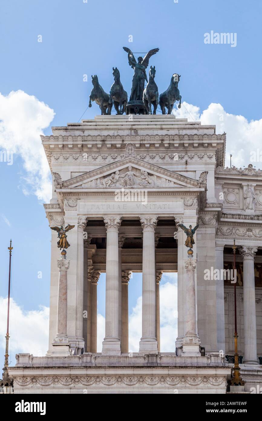 Monumento Vittorio Emanuele Ii, Roma Italia. Foto Stock