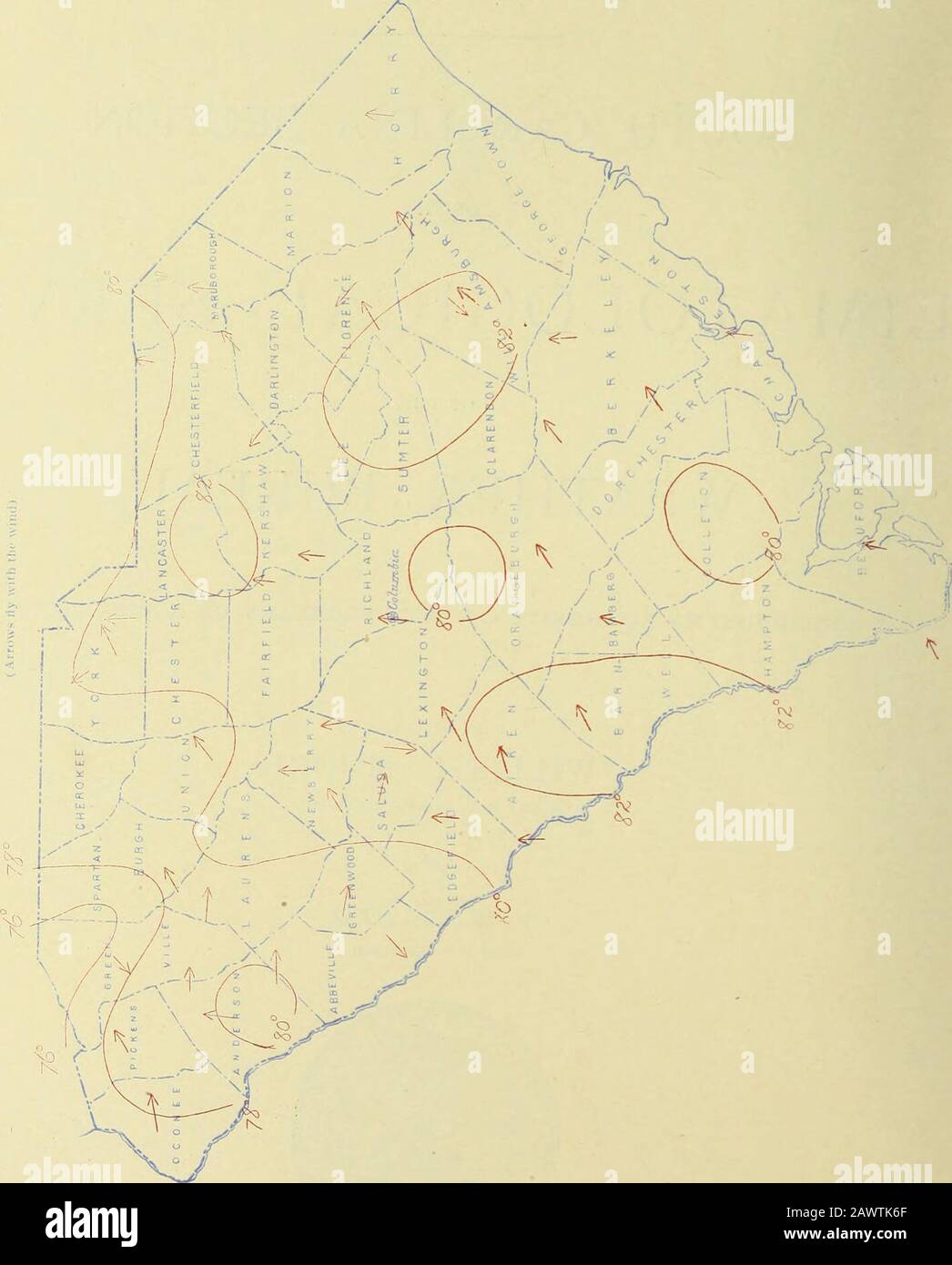 Dati Climatologici, Carolina Del Sud. RALEIGH, N. C.WEATHER BUREAU OFFICE 25 SETTEMBRE. 1906. ?•&gt;f; ?^. AR.asr, I.HXi. CLLMAT()l.(Hil(al- KKIOlLT: Sud CALLOIJNA SK(T1()N. 59 XT. S. DKPAKTMKNT OK AORICULTURK. Servizio climatologico OK TllK WEATHER BUREAU. Sede centrale: Washington, D. 3COIUI lai-.n!Ht di record, U.crc l.viui.^Ix^ei. F&lt;mr More in litOO;Hi number of nuvoloso (layH vvuh al)oul ecjuul lo li.e AiigUHt seco tl iveratje Temperatura. South Cfll^OHlflfl SECTION,J, W. BAUKR, Direttore di Sezione. Vol. IX. Cot.UMiuA, S. C, agosto 1906. N.8. SUMMAKY GENEKAL. I Tl.e tempo durinir Foto Stock