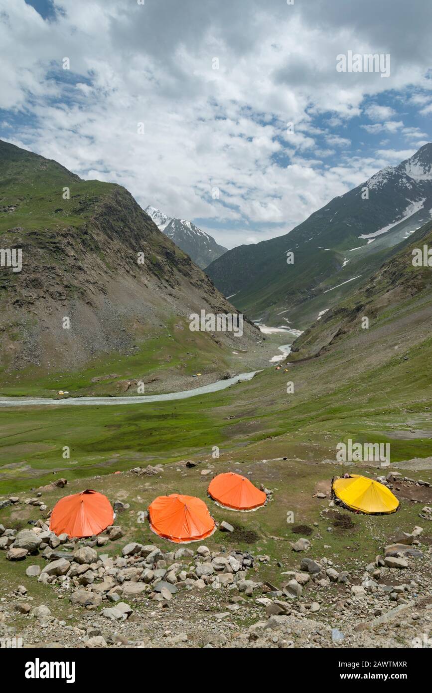Paesaggio Al Passo Di Zoji La, Jammu E Kashmir, India Foto Stock