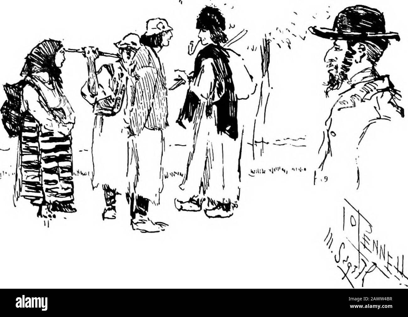 L'ebreo a casa: Impressioni di un'estate e di un autunno trascorsi con lui . centro della città, dove la grande massa degli otto o diecimila ebrei è stata proclamata in una strada, vivendo non meglio di inWhitechapel. Hanno appropriato non onlythe vecchie case che si trovano ad un'estremità di thesquare, ma la metà del grande hotel e edifici cittadini recentemente messi in su nel mezzo di it.And qui sciame, come se gli alloggi fossero asscarce e costosi come nel cuore di una grande città come Londra. Vivono in cantine e garette, in viuzza e in corte, in uno stato sporco e sporco, che è portato fuori io Foto Stock