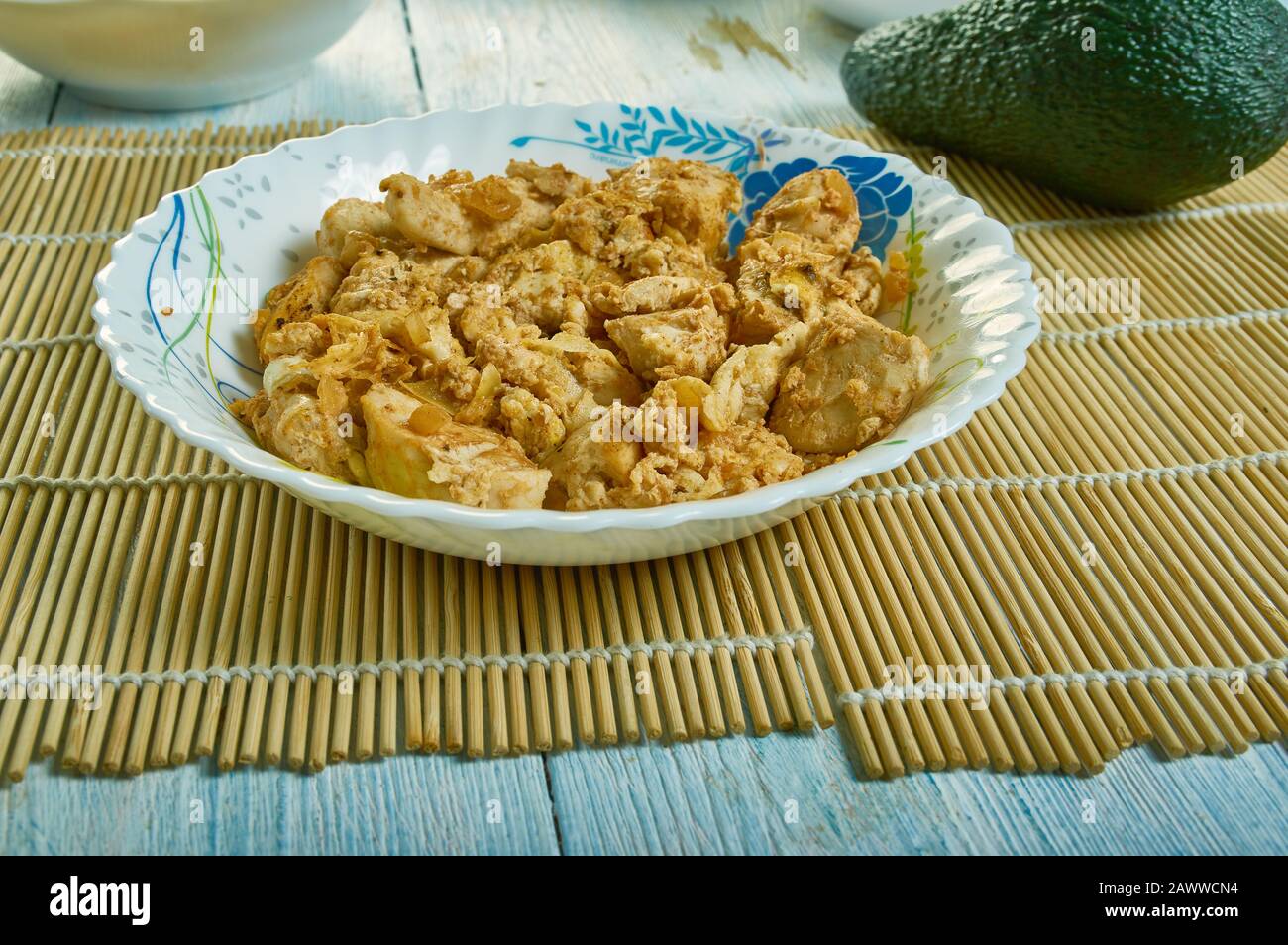 Dabahaya deliziose ricette di pollo della cucina ebraica tunisina Foto Stock