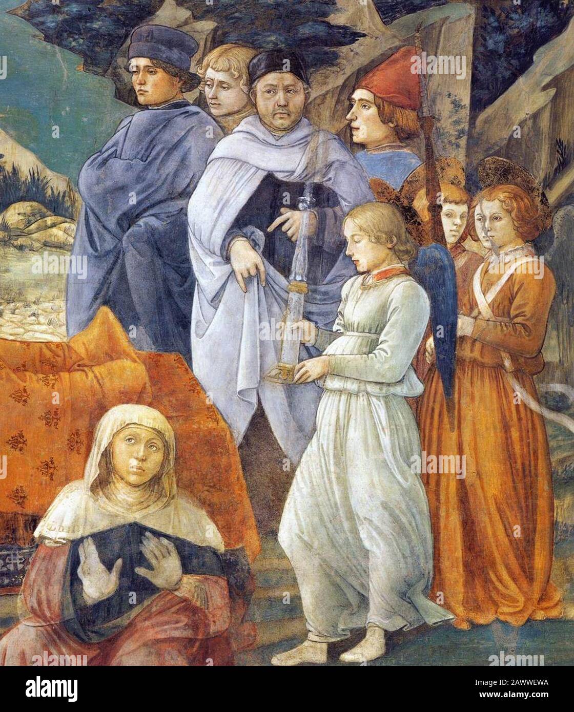 Fra Filippo Lippi - Morte della Vergine (dettaglio) Foto Stock