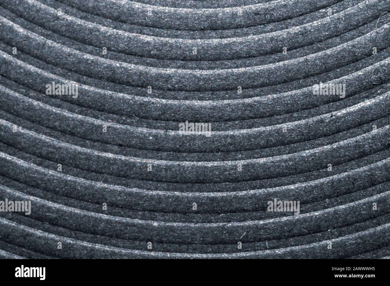 Sfondo geometrico con strisce. Texture nera con linee curve parallele Foto Stock