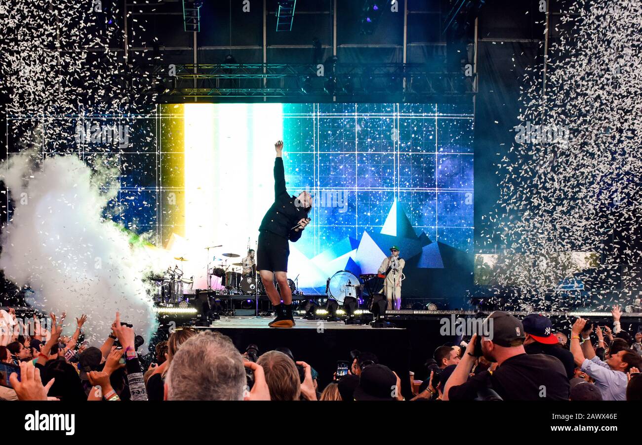 Napa Valley, California, 24 maggio 2019, immaginare draghi sul palco del 2019 Bottiglia Rock Festival, giorno 1 Credito BottleRock: Ken Howard/Alamy Foto Stock