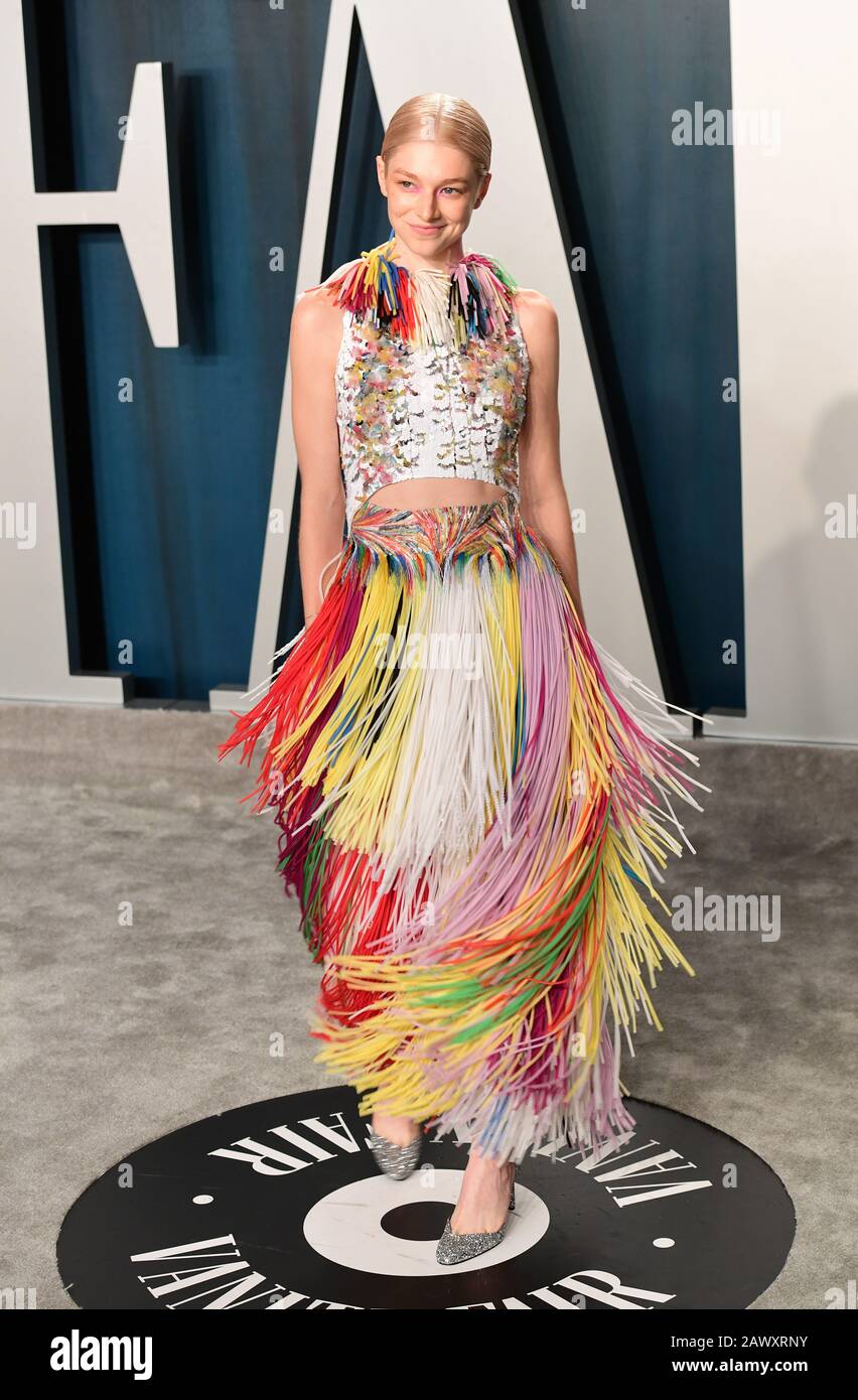 Hunter Schafer partecipa al Vanity Fair Oscar Party che si tiene presso il Wallis Annenberg Center for the Performing Arts di Beverly Hills, Los Angeles, California, Stati Uniti. Foto Stock