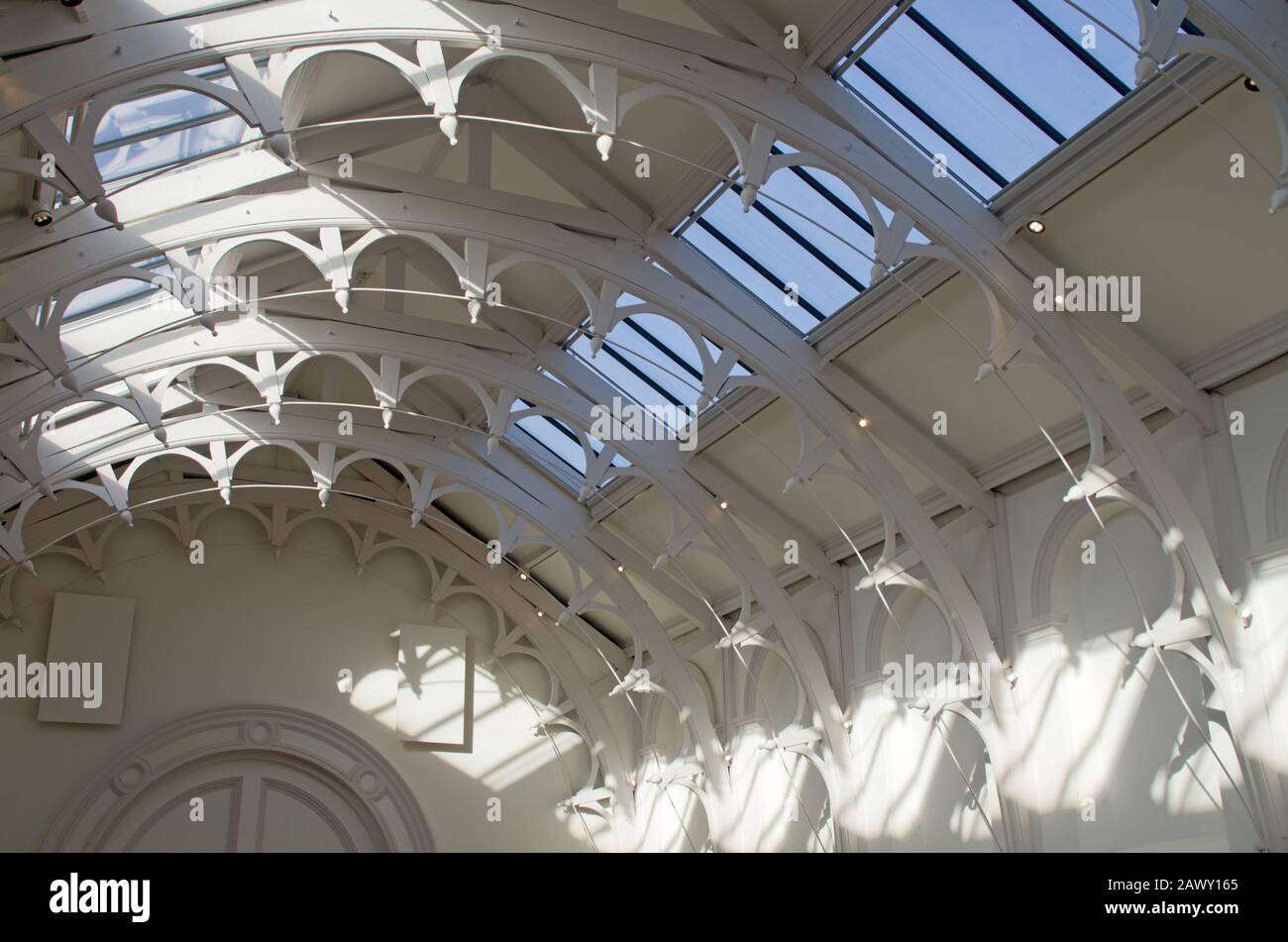 York Art Gallery ceramica galleria tetto Foto Stock