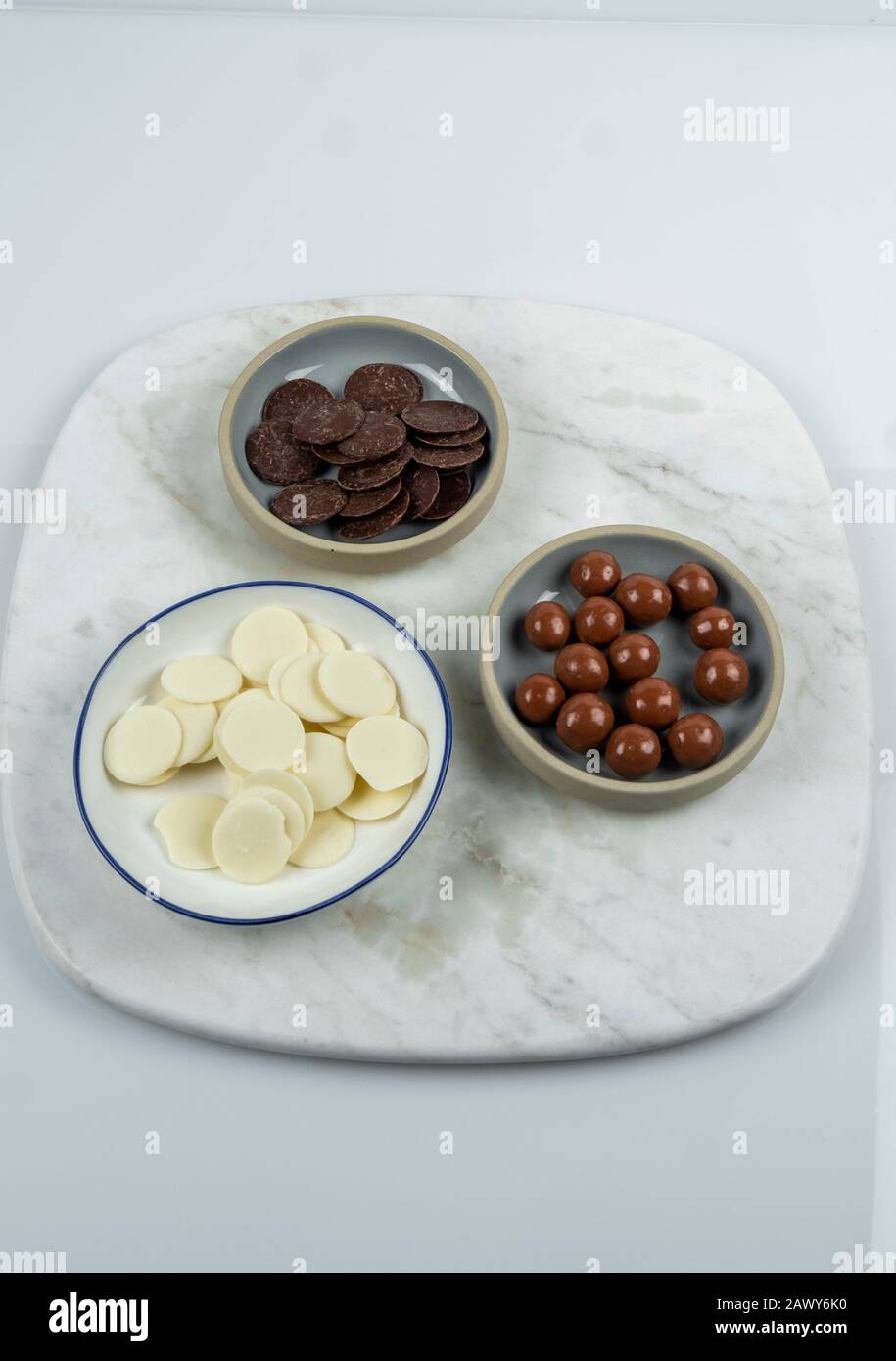 Diversi Tipi Di Cioccolato Foto Stock