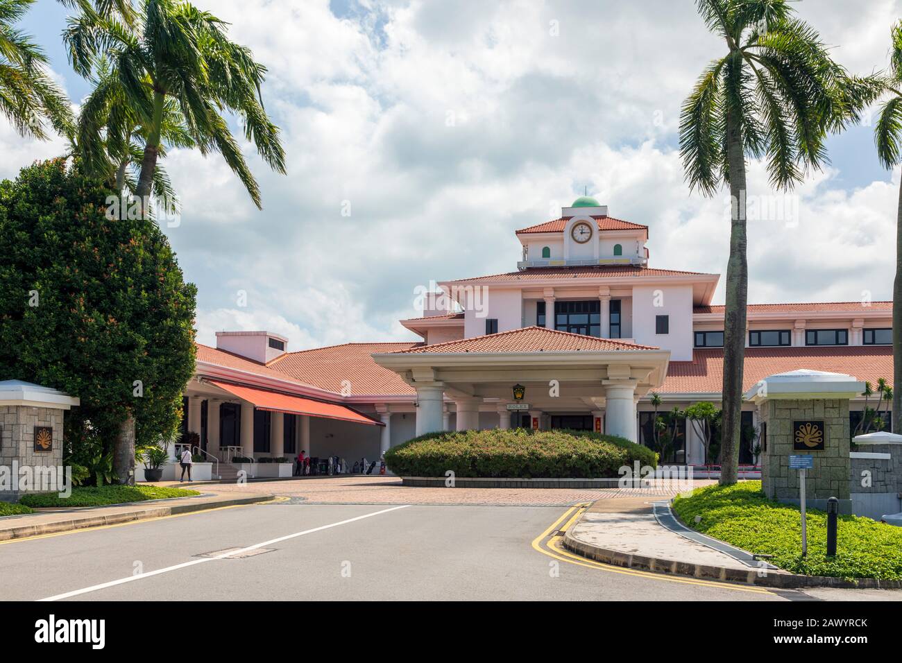 Sentosa Golf Club, un club privato per soci, l'isola di Sentosa, Singapore, Asia, famosa per ospitare il Singapore Golf Open uomo e donna Foto Stock