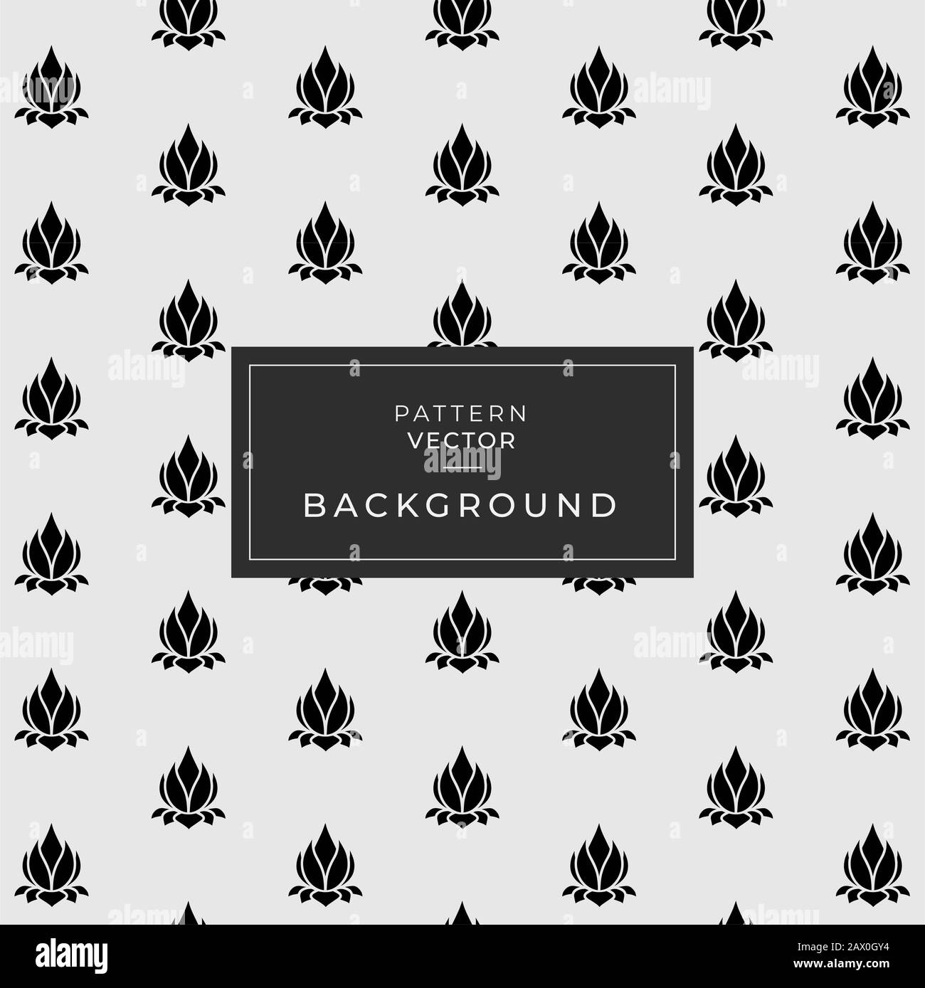 Lussuoso design in marmo nero con motivo floreale natura lotus sfondo. Foto Stock