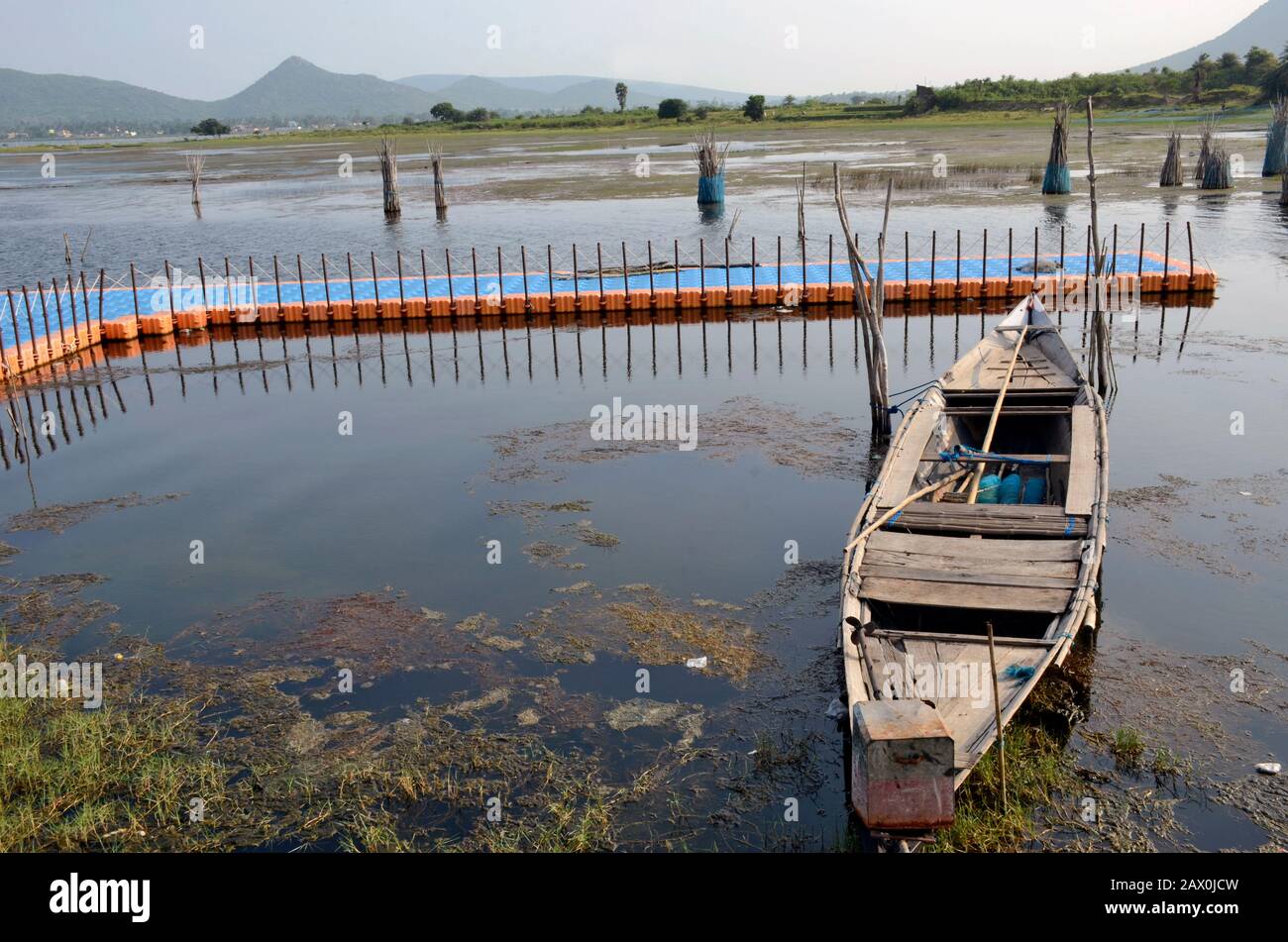 LAGO CHILIKA A ODISHA Foto Stock