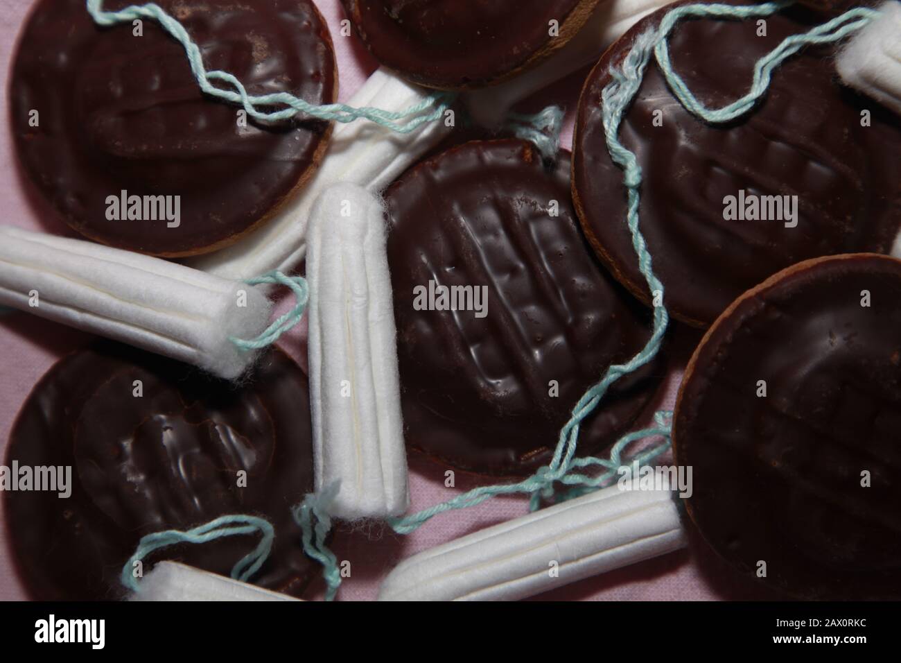 Jaffa torte e tamponi Foto Stock