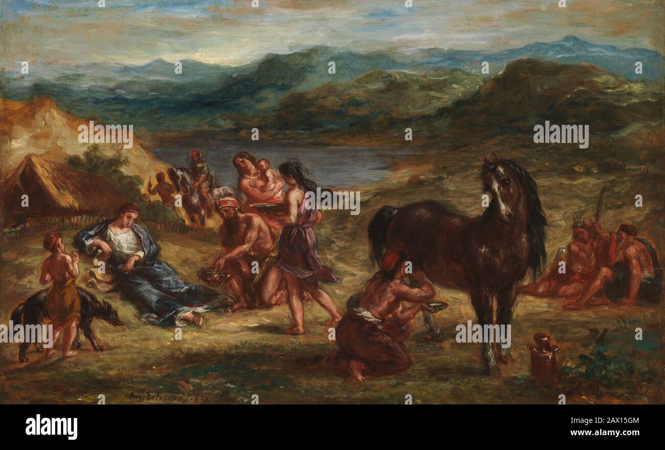 Ovidio tra gli Sciti, 1862. Foto Stock