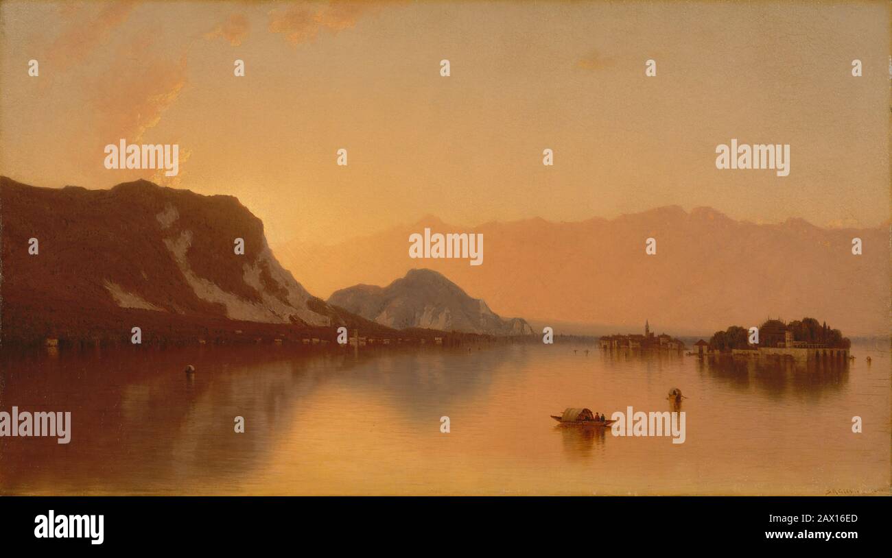 Isola Bella Nel Lago Maggiore, 1871. Foto Stock