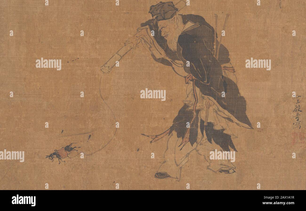 Zhang Guolao E Il Suo Mule Magico. Dinastia Ming (1368-1644) o Qing (1644-1911) Foto Stock