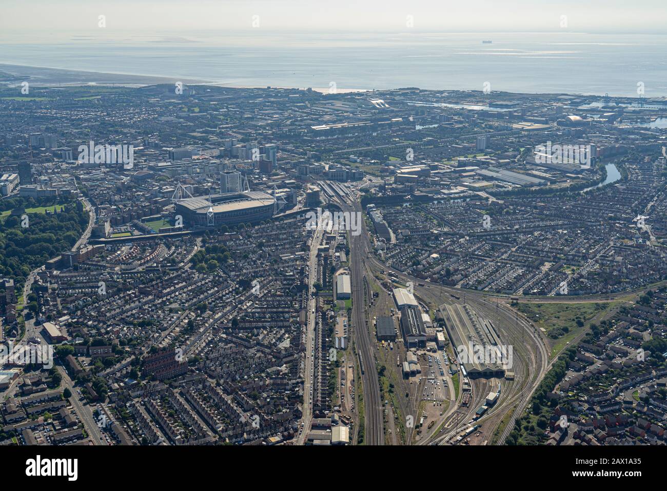 Il Principality Stadium, sede del Welsh Rugby. Precedentemente conosciuto come Millennium Stadium di Cardiff, Galles del Sud Foto Stock