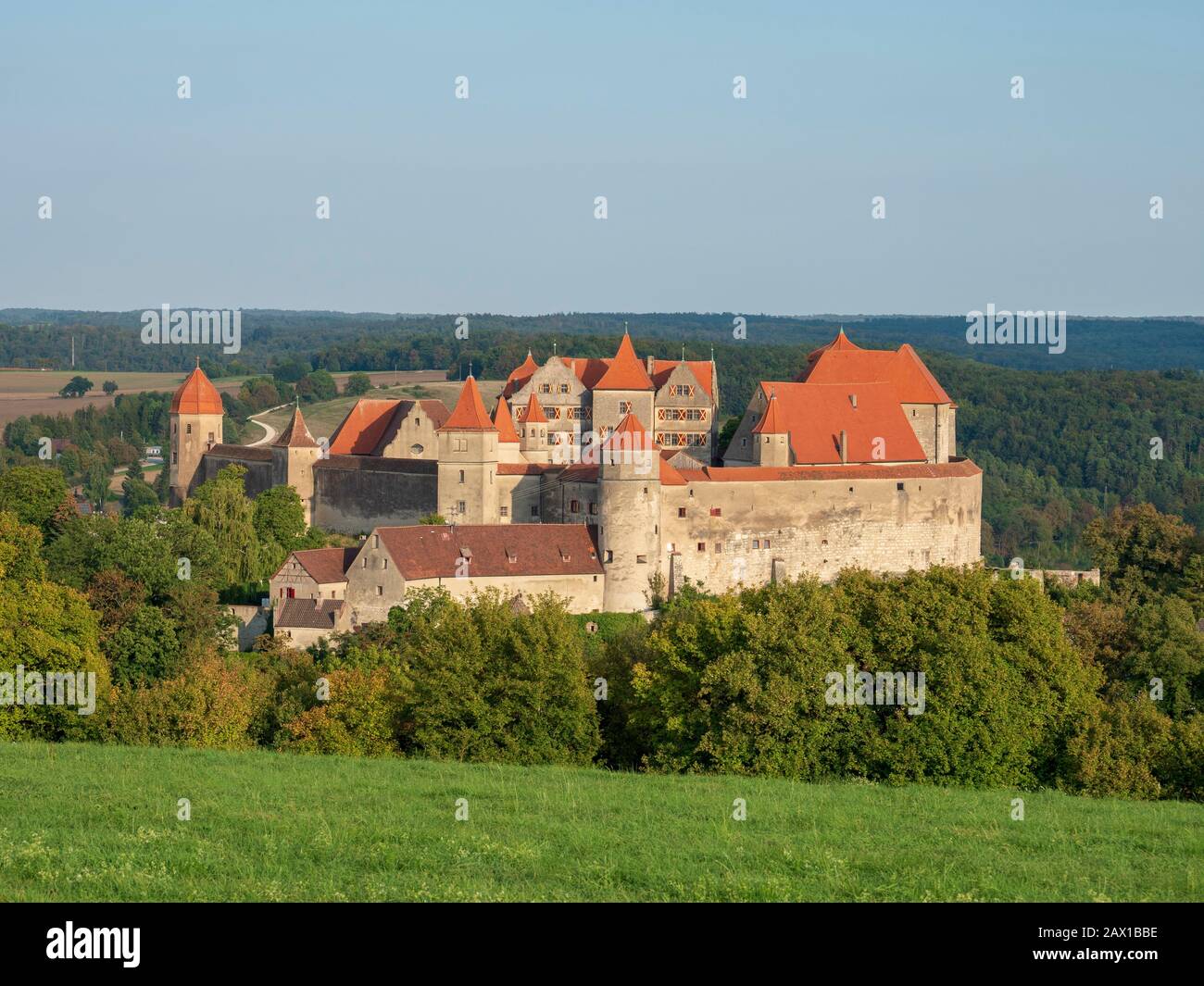 Harburg, Nördlinger Ries, Franken, Bayern, Deutschland | Harburg, Noerdlinger Ries, Franconia, Baviera, Germania Foto Stock
