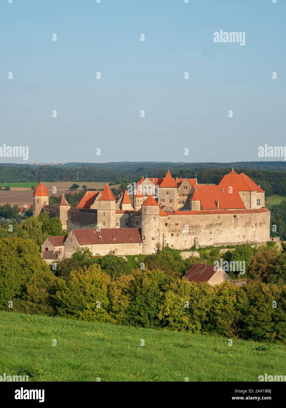 Harburg, Nördlinger Ries, Franken, Bayern, Deutschland | Harburg, Noerdlinger Ries, Franconia, Baviera, Germania Foto Stock