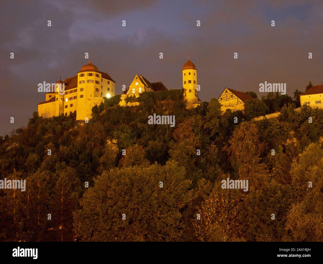 Harburg, Nördlinger Ries, Franken, Bayern, Deutschland | Harburg, Noerdlinger Ries, Franconia, Baviera, Germania Foto Stock