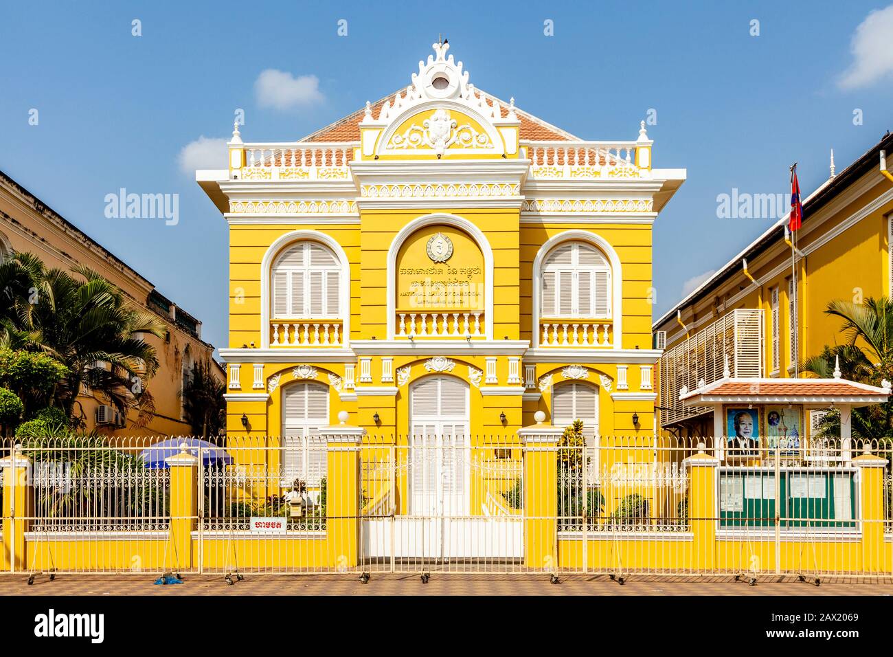 Edifici Di Epoca Coloniale, Battambang, Cambogia. Foto Stock