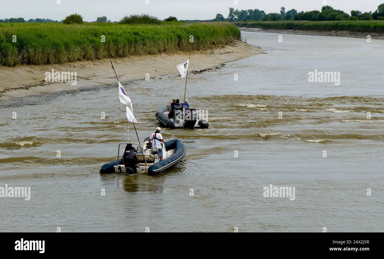 Caranten Normandia Francia; incontro per tutti i porti gara yacht Foto Stock