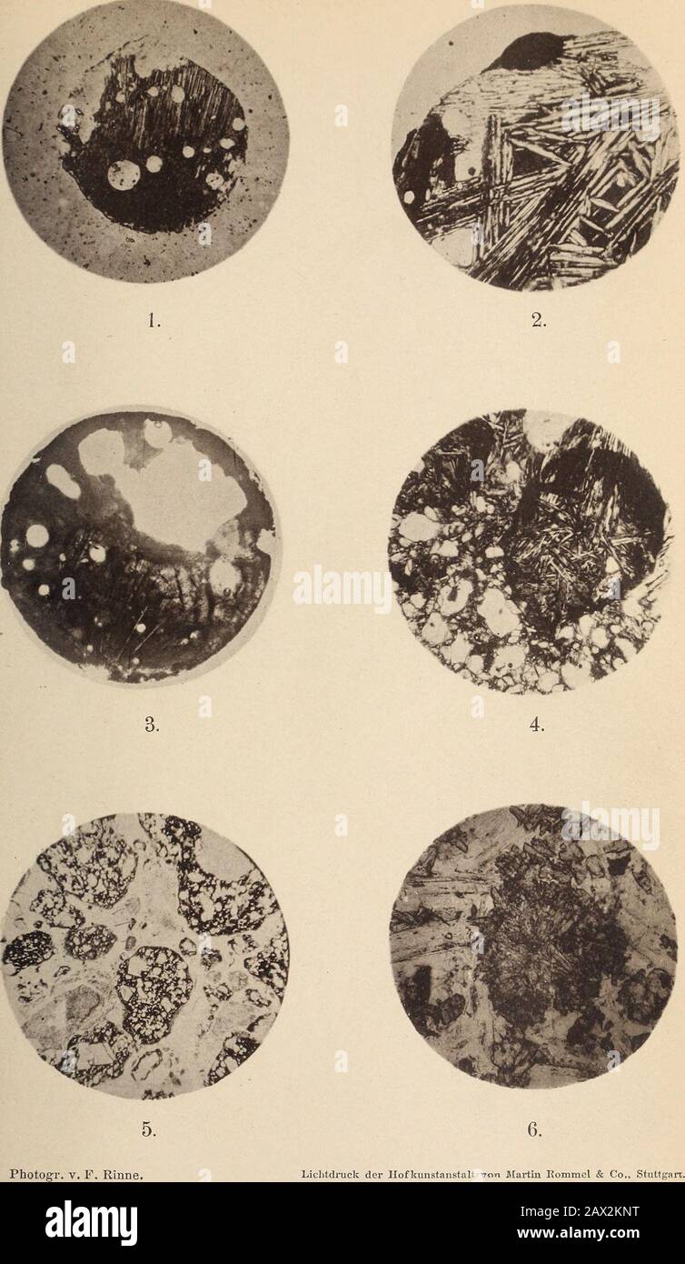 Neues Jahrbuch für Mineralogie, Geologie e Paläontologie . N. Jahrbuch F. Mineralogie ecc. 1895. Bd. 11. Taf. VI N. Jahrbuch F. Mineralogie ecc. 1895. Bd. Il Taf. Vll. Foto Stock