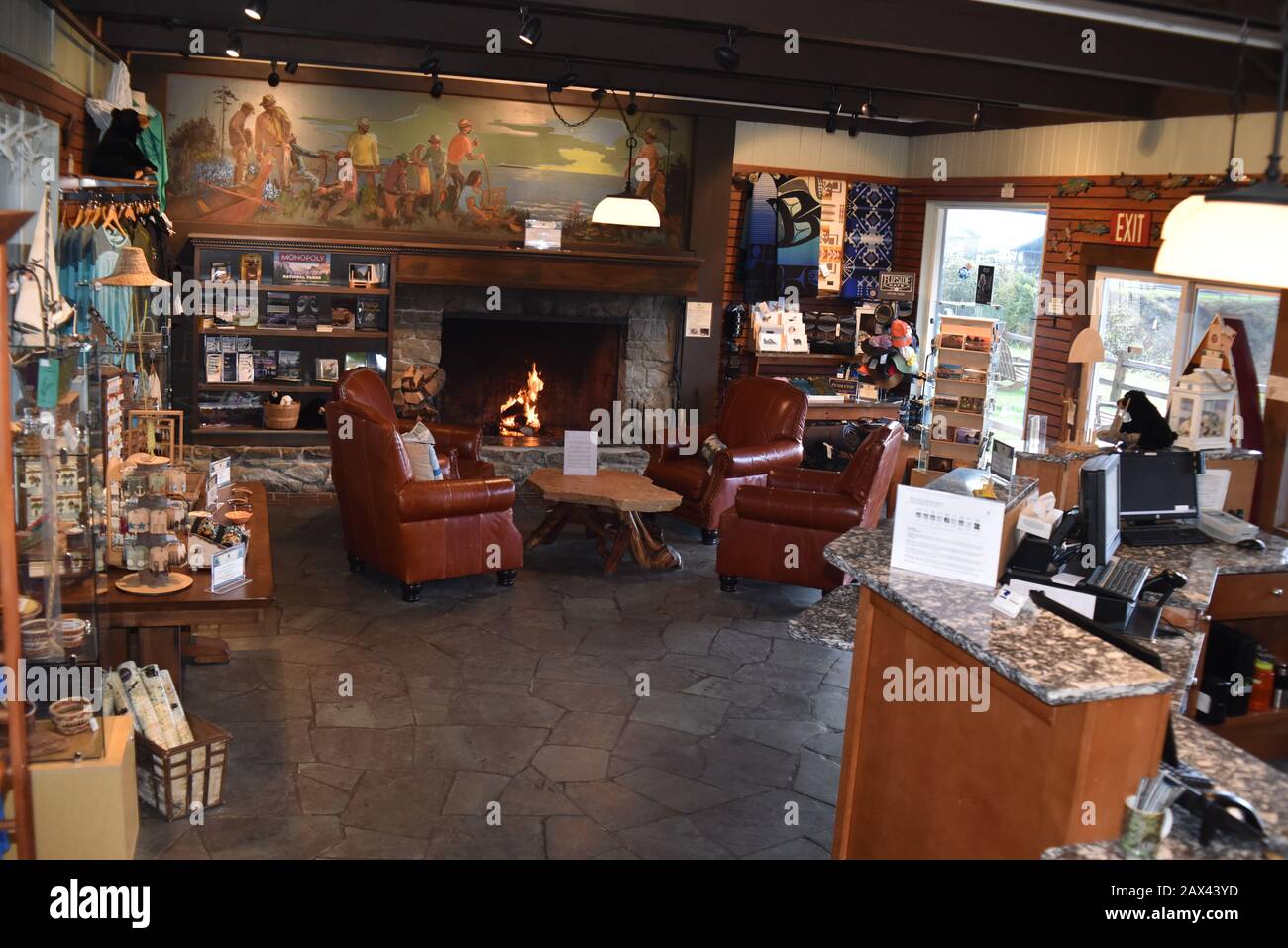 Olympic National Park, Washington., U.S.A., 120 ottobre 2017. Kalaloch Lodge. Foto Stock