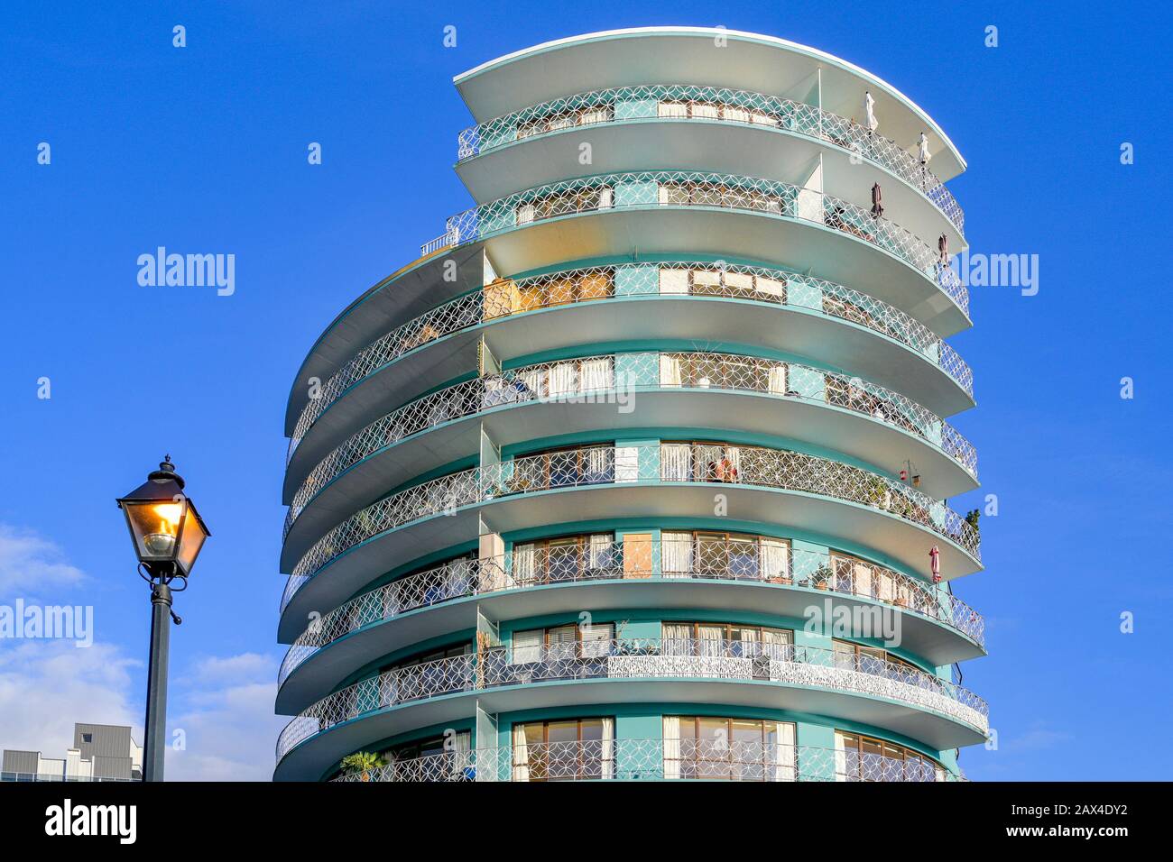 The Shoreland Apartments, West Vancouver, British Columbia, Canada Foto Stock