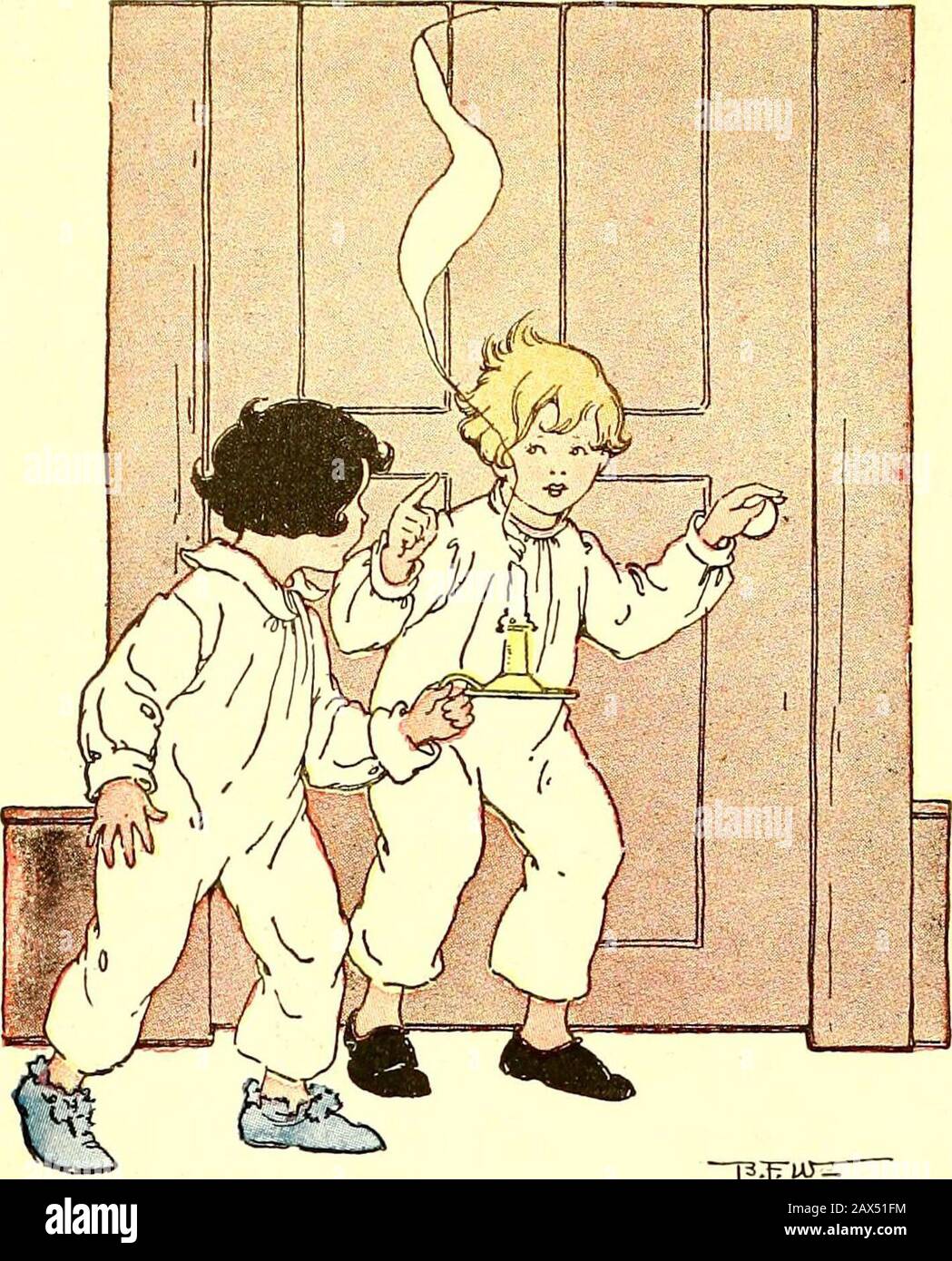 Il libro di Peter Patter; rime per i bambini . Vecchio PADRE McNETHER £- iaaui. TF1^ JELLY JAKE ANDBUTTER BILL Jelly Jake e Butter Bill Una notte buia quando allwas ancora Frantumato lungo, scala scura, E nessuno vide la ghildtypair; Spinto da parte la porta-dispensa E lì trovato tutto il tutto,- Miele, uva passa, scorza d'arancia, pollo freddo abbondante per un pasto, pan di zenzero abbastanza per riempire Two come ragazzi come Jake e Bill.Well, hanno mangiato e mangiato, Gobbato ad un terribile rateTill Im sicuro che presto pesavano morethan doppio che cosa hanno fatto prima.E poi, il suo terribile, ancora il suo vero, Foto Stock