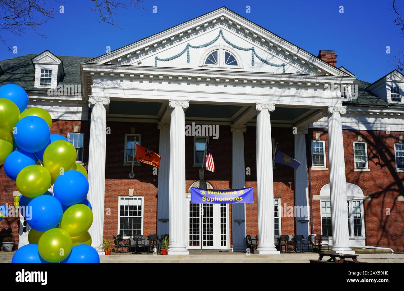 Princeton, NJ -3 FEB 2020 - Fondato nel 1891 e situato sulla 'strada', il Colonial Club è uno degli undici club di alimentazione privati relativi all'Ivy Lea Foto Stock