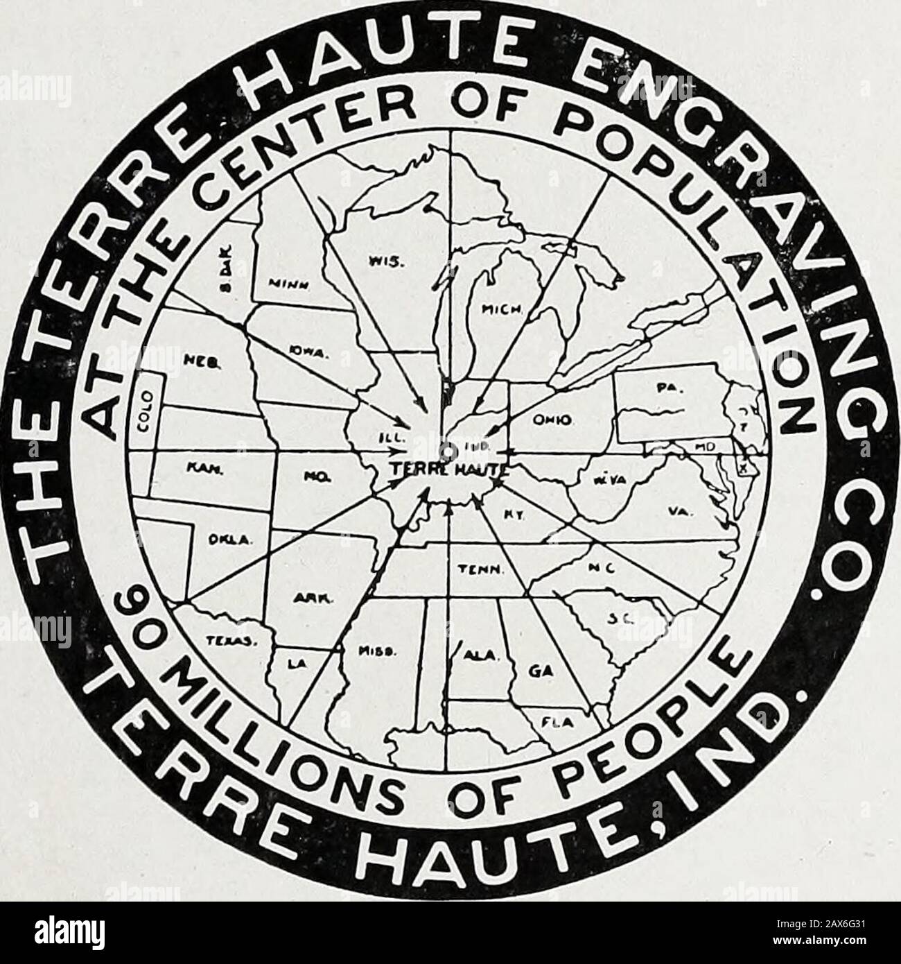 Smeraldo . KOKOMO INDIANA ). ) pagina ottantanove J. E. Fulgallen Phone 58 E. C, Mast Fulgallen & Mast MOBILI E IMPRESA Foto Stock