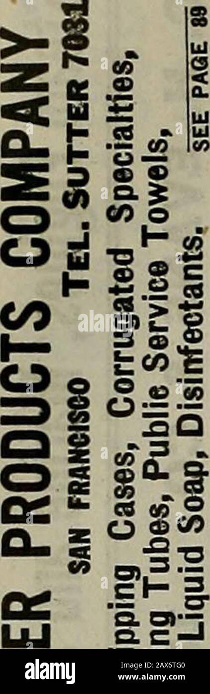 Crocker-Langley directory della città di San Francisco . I MACCHINE UTENSILI AMDSUPPLIES4,90 OTTONE RAME STEEL76-80FIRST ST. ^ o « £ MANTA VISTA DISIDRATANTE CO. ^«^^^^ COLLETTORE AUTOMATICO FRUTTA CO. ^ee P.^e n M ^^ YH - !2 !z: W s 1-1 ^ &lt; C/2 il K C/3 &lt; »i z ^ Q mJ • Q u ^ OQ M i   H C ^ ?D &lt; 3 p^ •; B « 10 a SCHONFELD vedere Schoenfeld Abraham (Sarah) (Mannes & Schonfeld) r2868 Golden Gate Av Catherine (Wid Louis) R 779 Oak Geo AV (Irene) atty 681 Market r 648 Wal-ler Jos waiter r 296 Larice Louis A elk r 779 Oak Louis C cashr J B Boconde Drayage Co r2030 Steiner Mary (wid Aug) r 849 ColeSohonh Foto Stock