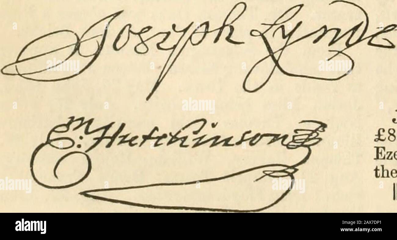 La storia e le antichità di Boston .. La Signora Anne Hyde, figlia maggiore di Edvrard conte di Clarendon. F l'ordine per la Salute è ora davanti a me, con le autografie dei consiglieri. Esso ishere copiato: – Provincia della baia di Massachu-setts. Dal Consiglio. Avendo, l'intelligenza arrivata qui della morte del suo defunto re maggiore Guglielmo Il Terzo, di memoria glo-riosa, ordinò che la Proclamazionedella principessa alta e potente Anna di Den-mark fosse Regina d'Inghilterra, Scozia, Francia, Irlanda, Difensore Della Fede, &c., bedito a domani a Boston. Noi ordine, che sulla p Foto Stock