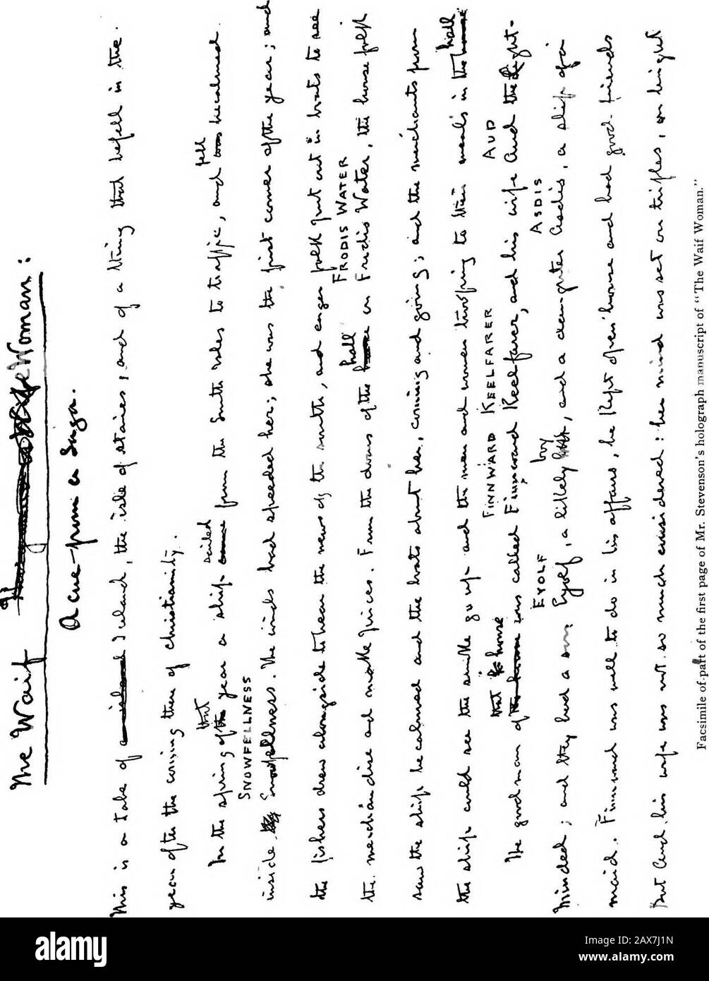 Sulla scelta di una professione . nnrward abbastanza bene. Eppure un uccello ha cantato le orecchie che ora lei potrebbe sposare un giovane uomo. Piccola paura che lei invogliasse la sua scelta di loro, pensò, con tutte le cose belle Thorgunnas; e le sue audhe rallegrarono. Ora, quando il cadavere fu posato nella collina, Asdis venne dove Aud sedette inhall solitaria, e si fermò accanto a lei, mentre withoutspeech. Bene, bambino? Dice Aud; e contro Well? E Poi Tenerci santi, se hai qualcosa da dire, fuori con esso! Così la cameriera è venuto così molto più vicino.Madre, dice lei, vi auguro che non indossate queste cose che erano Thor-gunnas. AHA, grida Aud. Questo è wh Foto Stock