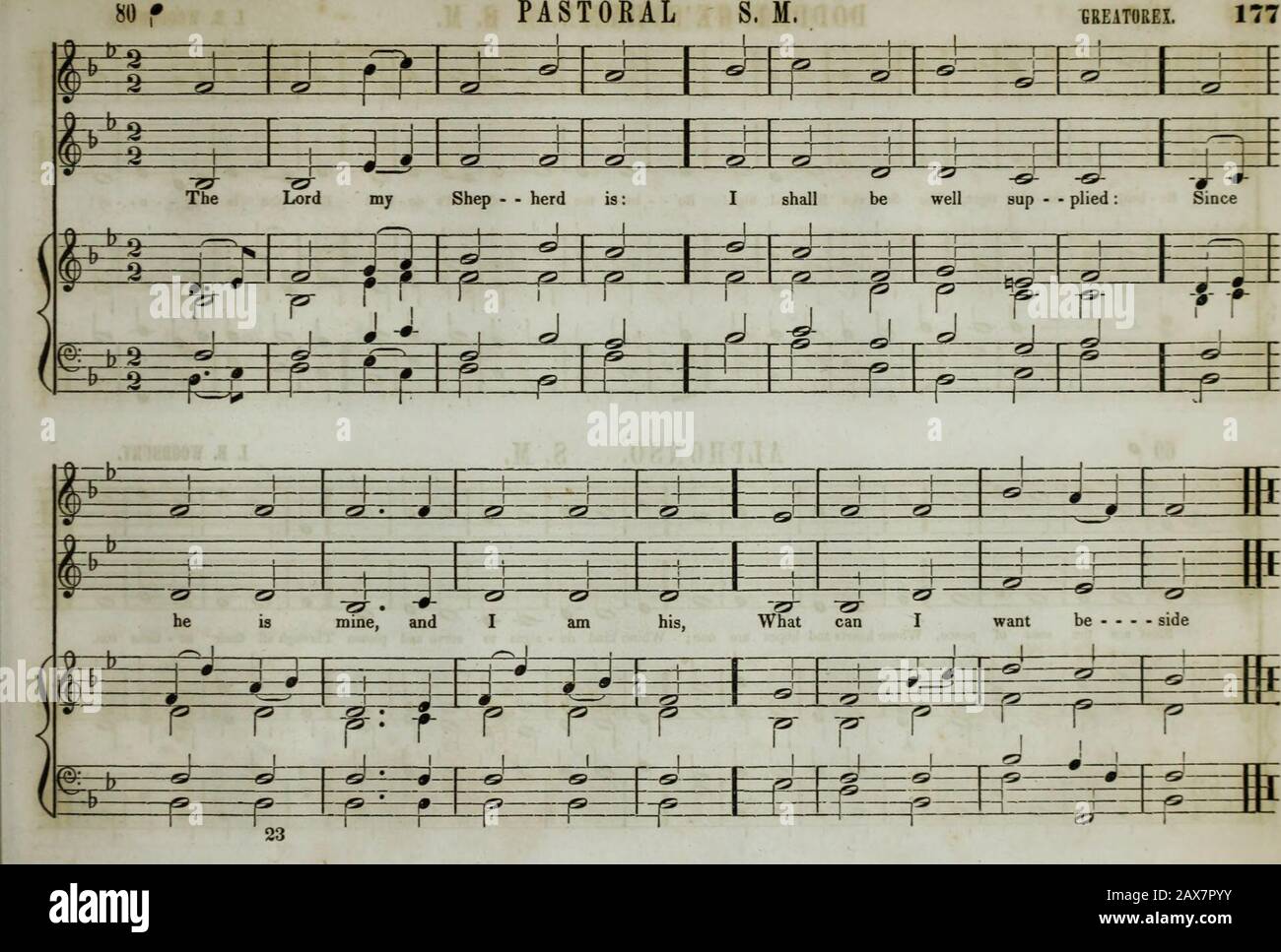 La collezione di musica della Boston Musical Education Society : composta da psalm originali e brani di inno, brani selezionati, canti, &c.; comprese composizioni adattate al servizio della Chiesa episcopale protestante . Foto Stock