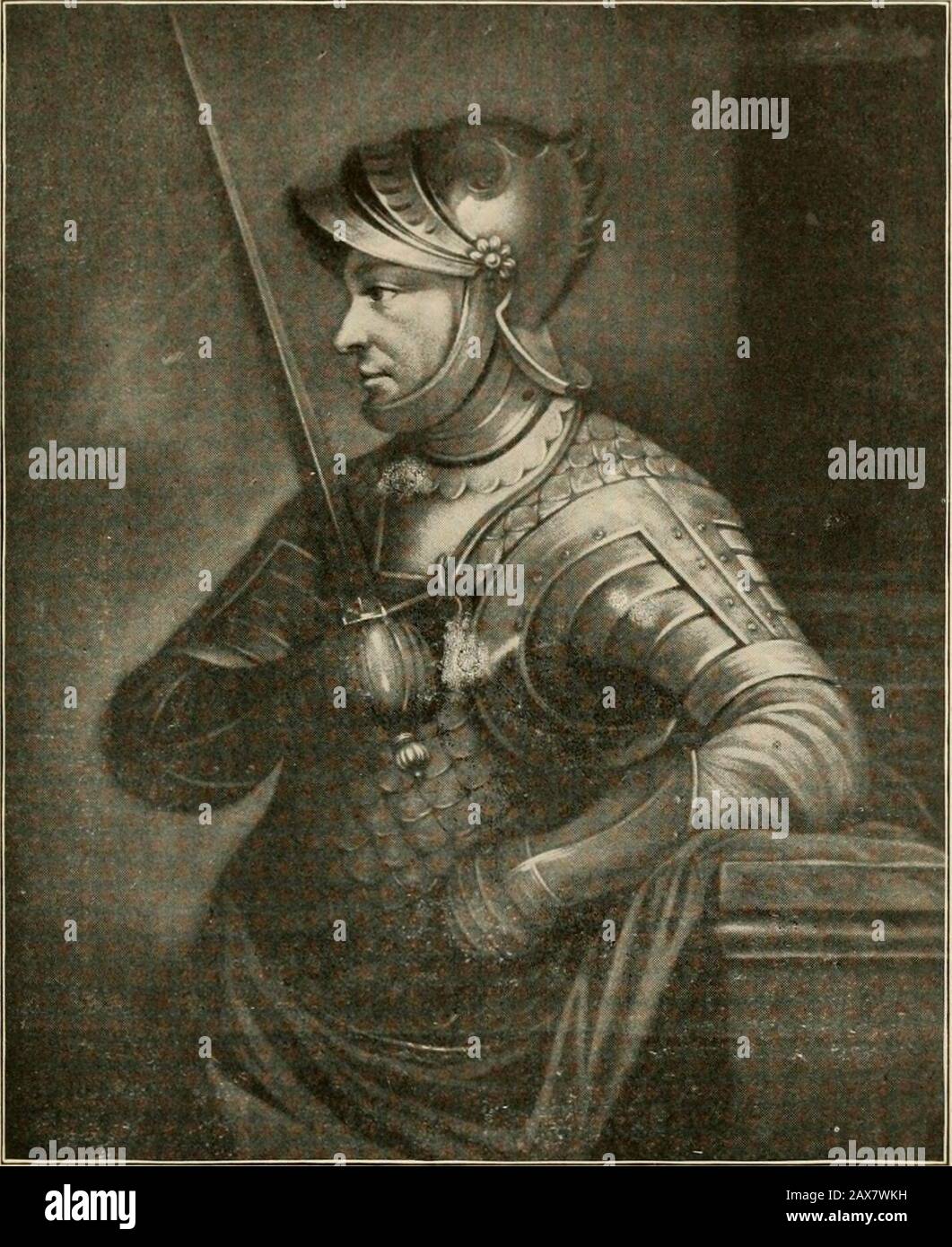 Storia e genealogia della famiglia Stackpole . ot, conte di Shrewsbury, e aveva un figlio, Richard Stackpole, che sposò Isabell, figlia di lavanderia, e aveva una figlia, Isabell Stackpole, che era la seconda moglie di riso apGriffith. La loro figlia ed unico erede, Joan, sposò Sir Richard Vernon di Haddon, nella Contea di Derby, Kt., e morì 41 Edward III 1376. Theirson. Sir Richard Vernon di Haddon, Tesoriere di Calais, sposò Bennett, figlia ed erede di William Ludlow. Da questo Sir Richard Vernon di Haddon discendente l'attuale Barone Vernon di Kinderton, e da un Femaledella stessa famiglia i Foto Stock